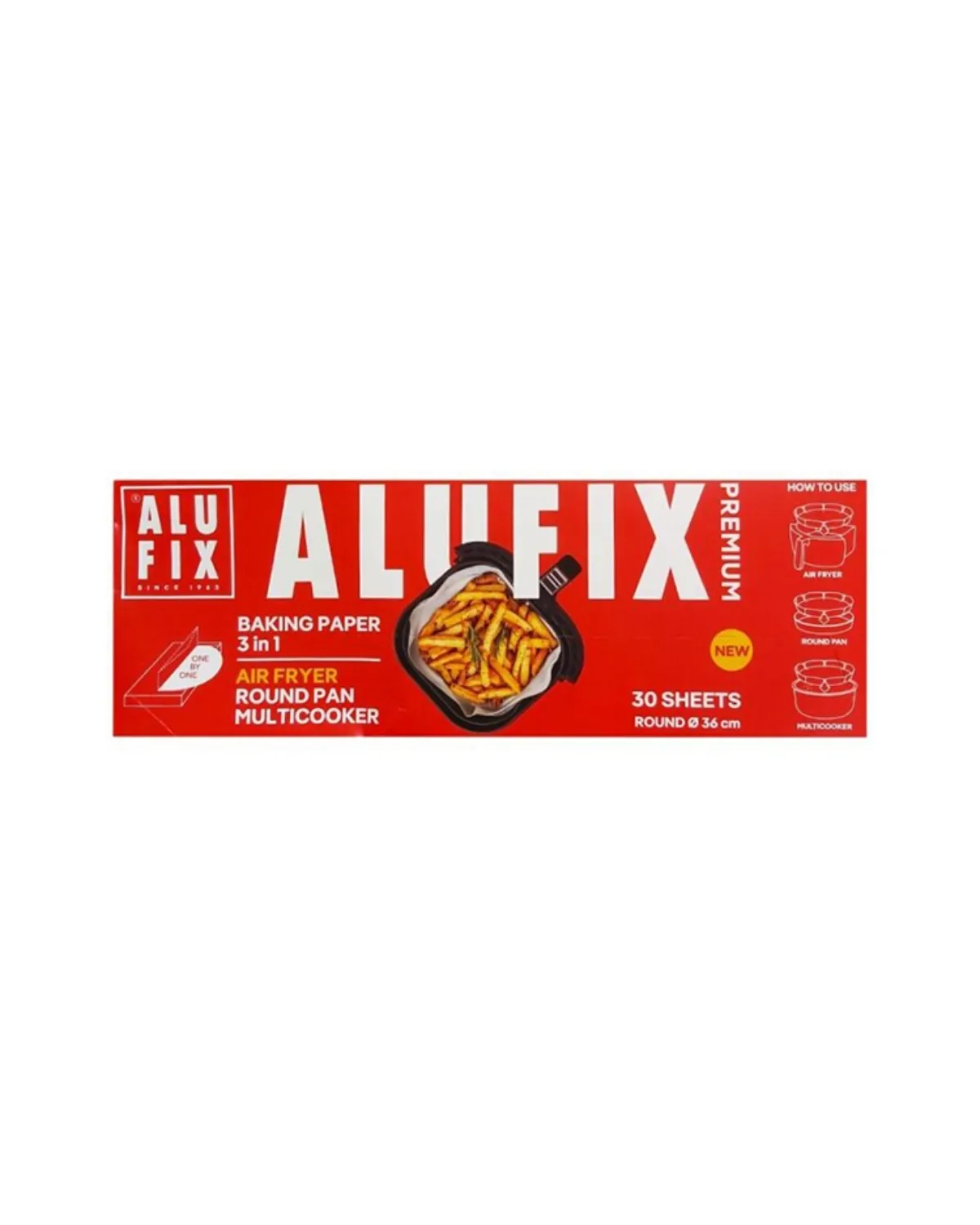 ALUFIX PREMIUM 3U1 AIRFRYER PAPIR ZA PEČENJE 30 LISTOVA O 36 