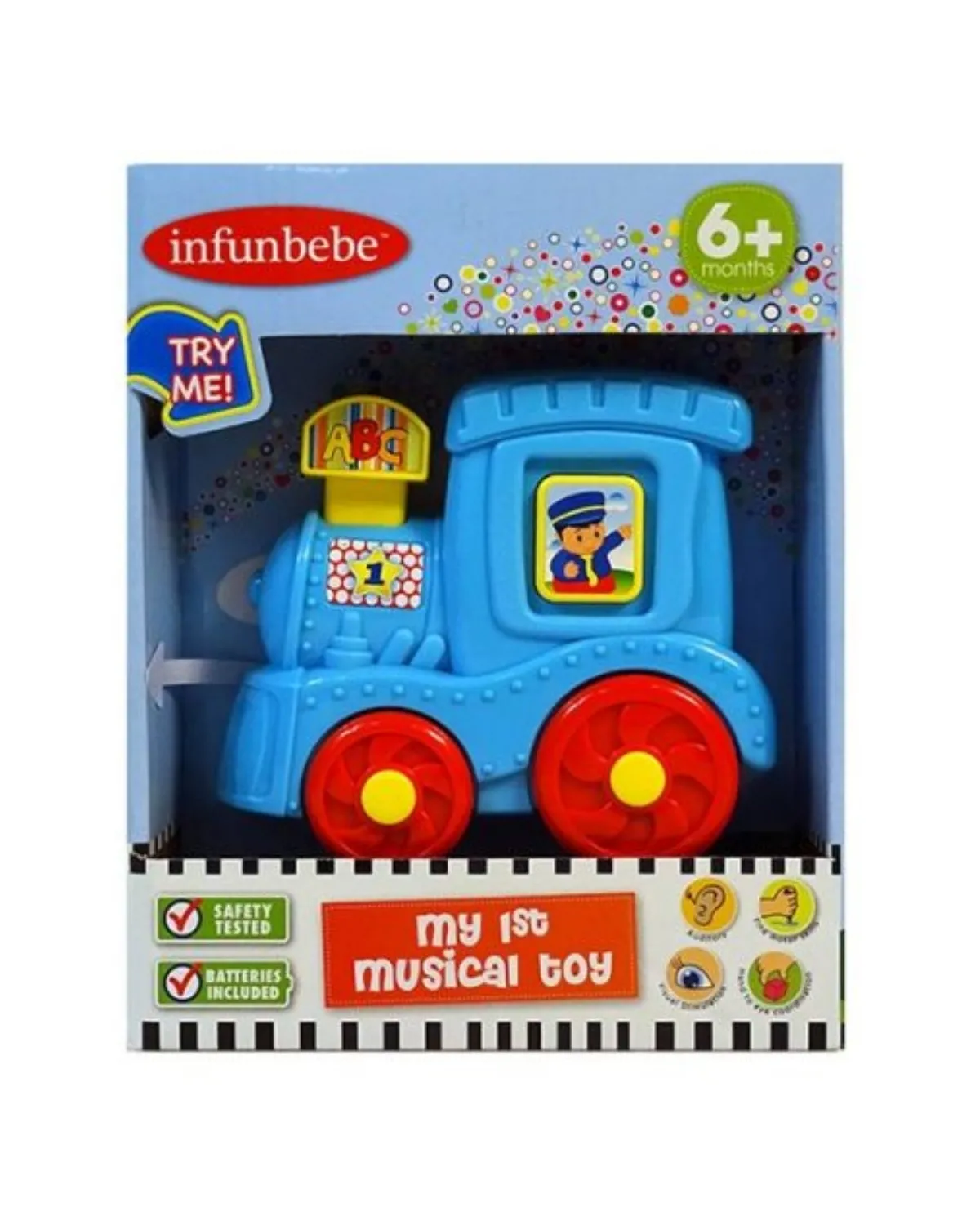 INFUNBEBE IGRAČKA ZA BEBE VOZ SA AKTIVNOSTIMA 6M+ 