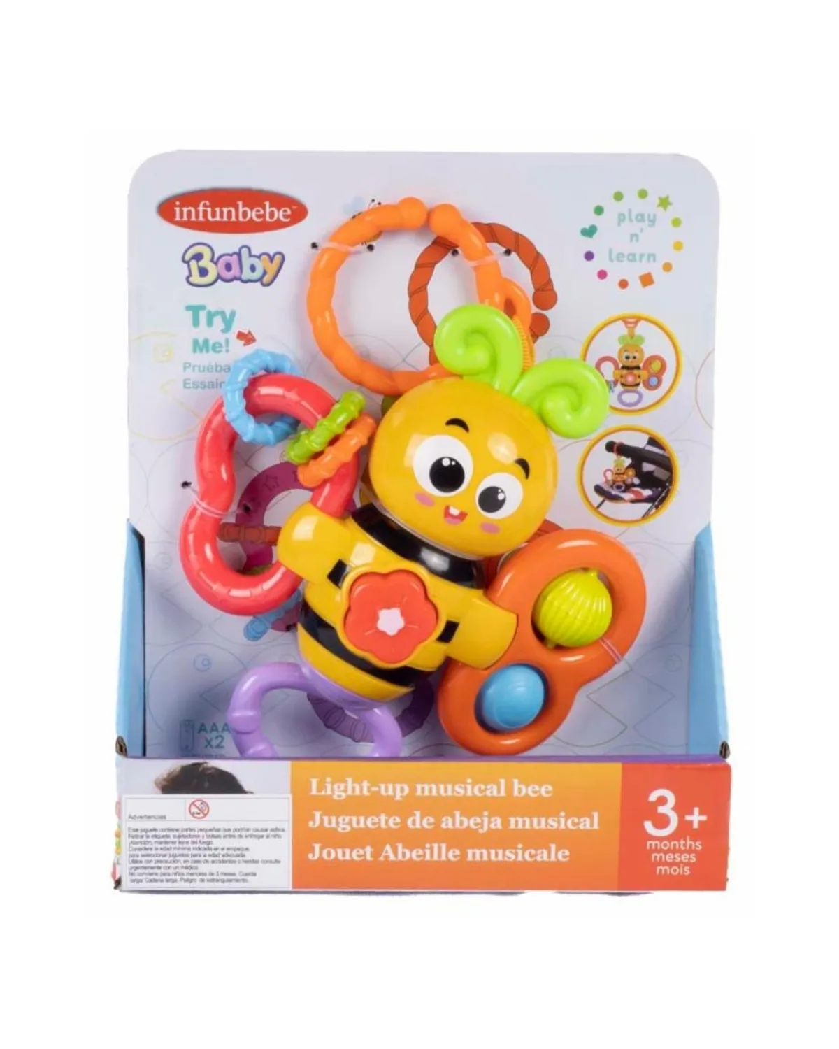 INFUNBEBE IGRAČKA ZA BEBE SVIJETLECA PČELICA 
