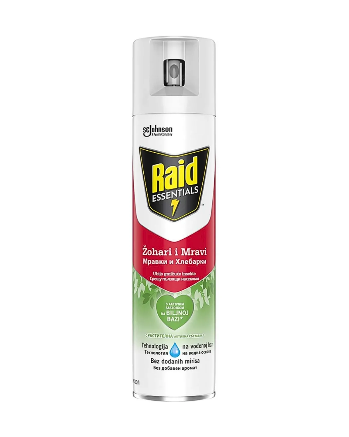 RAID SPREJ ZA GMIŽUĆE INSEKTE ESSENTIALS 400ML 