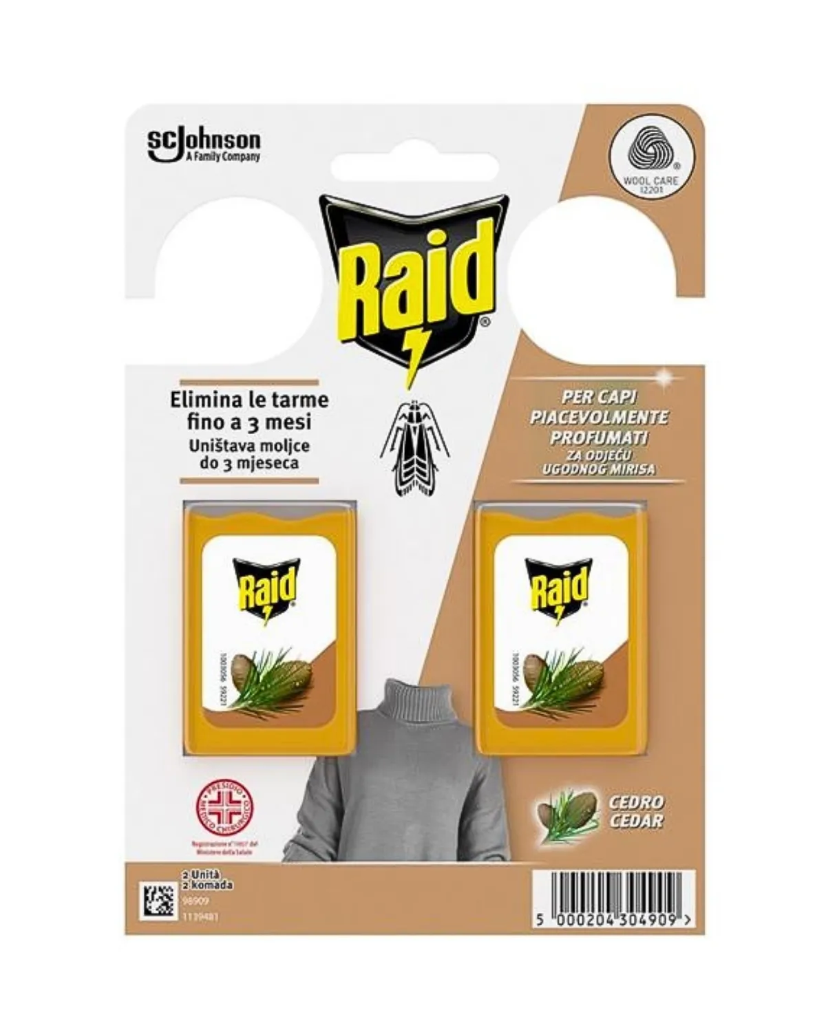 RAID INSEKTICID GEL PROTIV MOLJACA SA MIRISOM KEDRA 2/1 