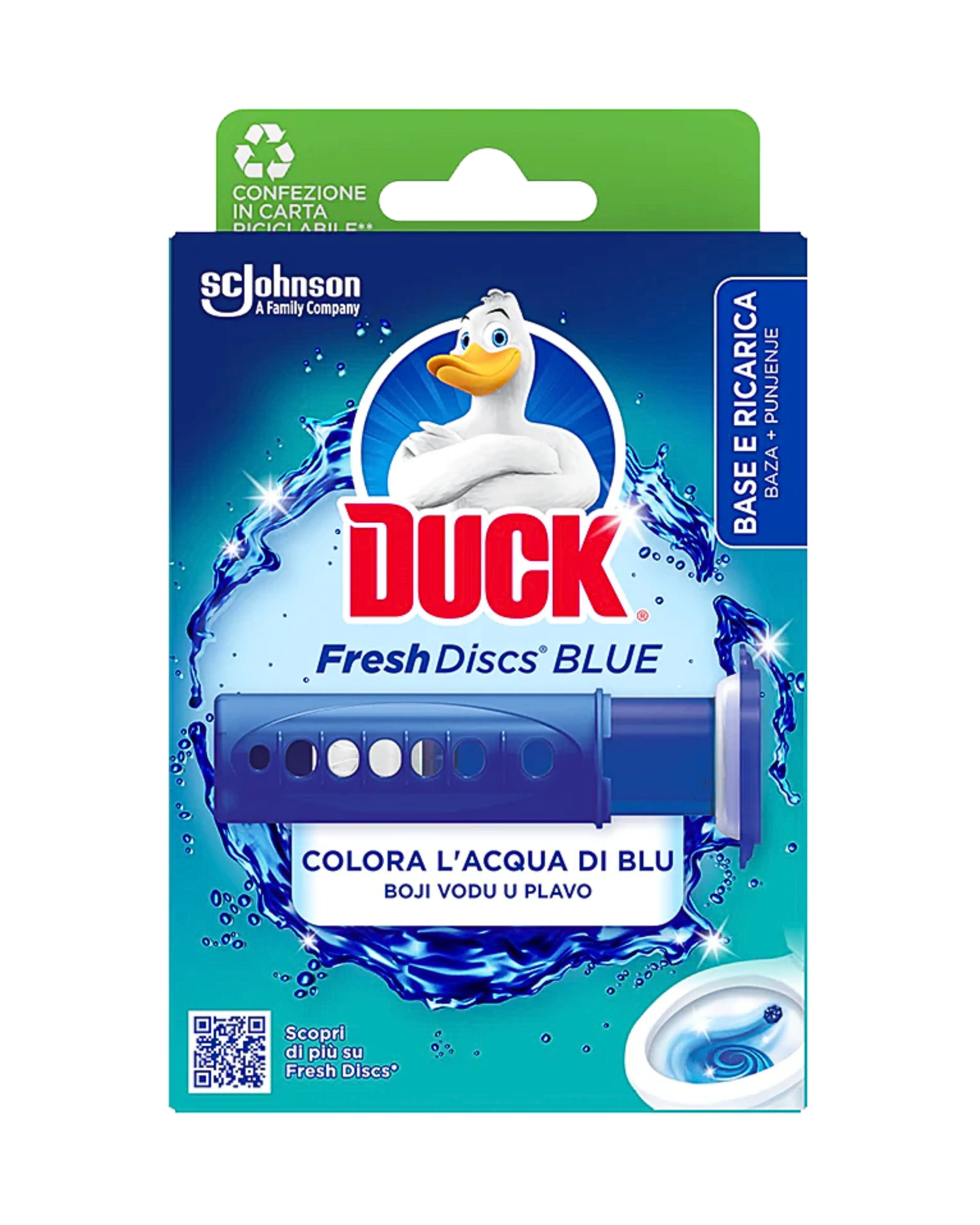 DUCK FRESH DISCS PLAVA VODA - BAZA 