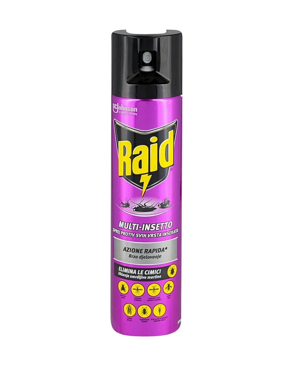 RAID MULTI INSECT KILLER SPREJ ZA SVE VRSTE INSEKATA 300ML 