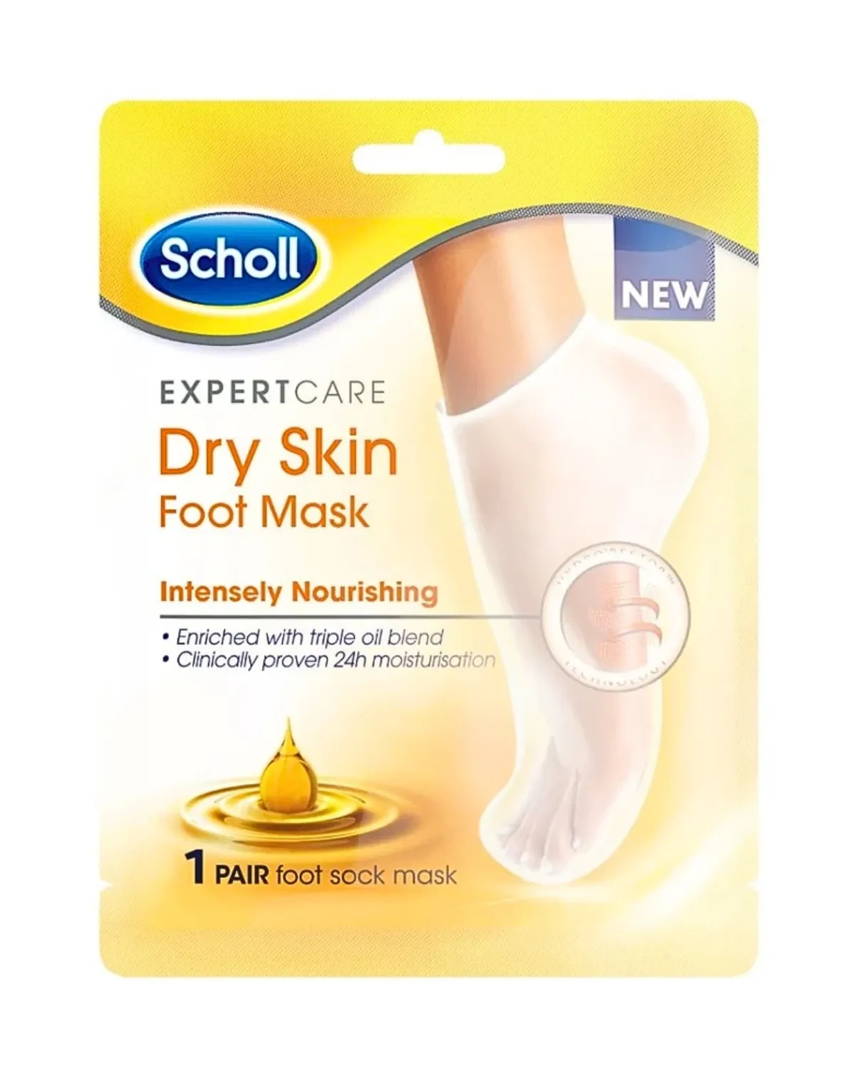 SCHOLL MASKA ZA STOPALA U OBLIKU ČARAPA - EXPERT CARE DRY SKIN 