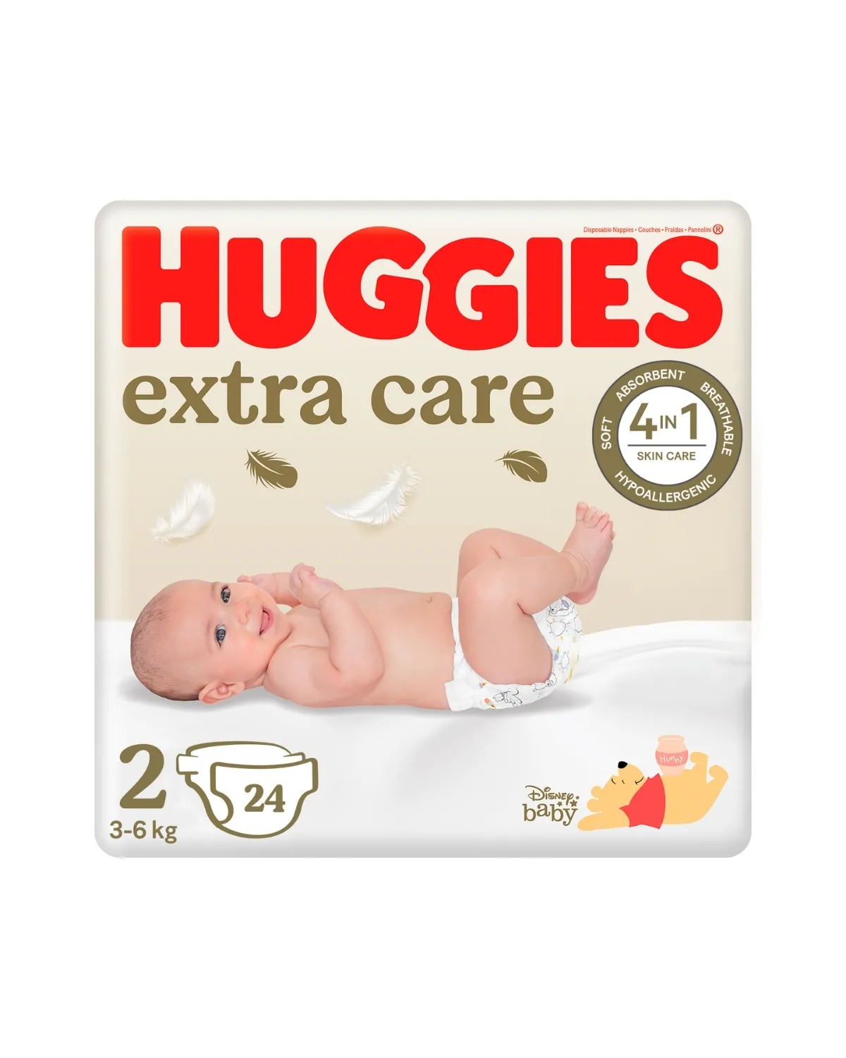 HUGGIES 2 EXTRA CARE 24 KOM 