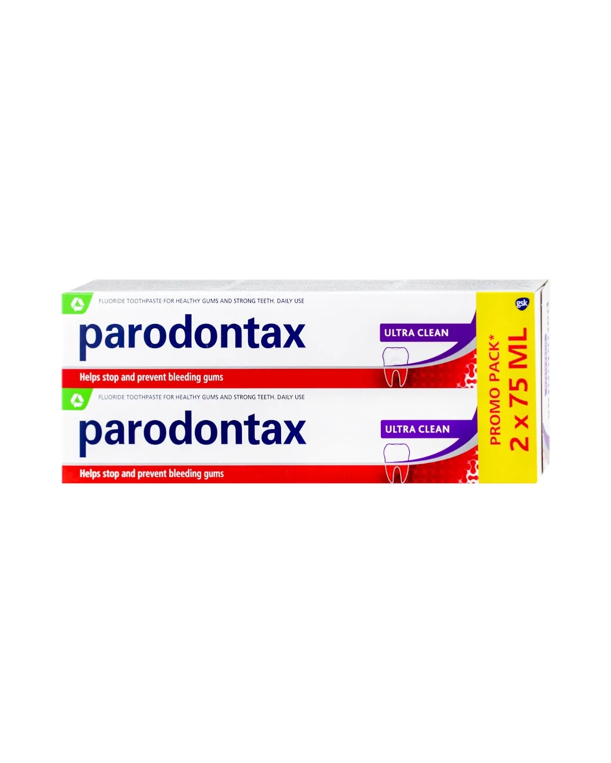 PARADONTAX PASTA ZA ZUBE ULTRA CLEAN DUOPACK 2X75ML 