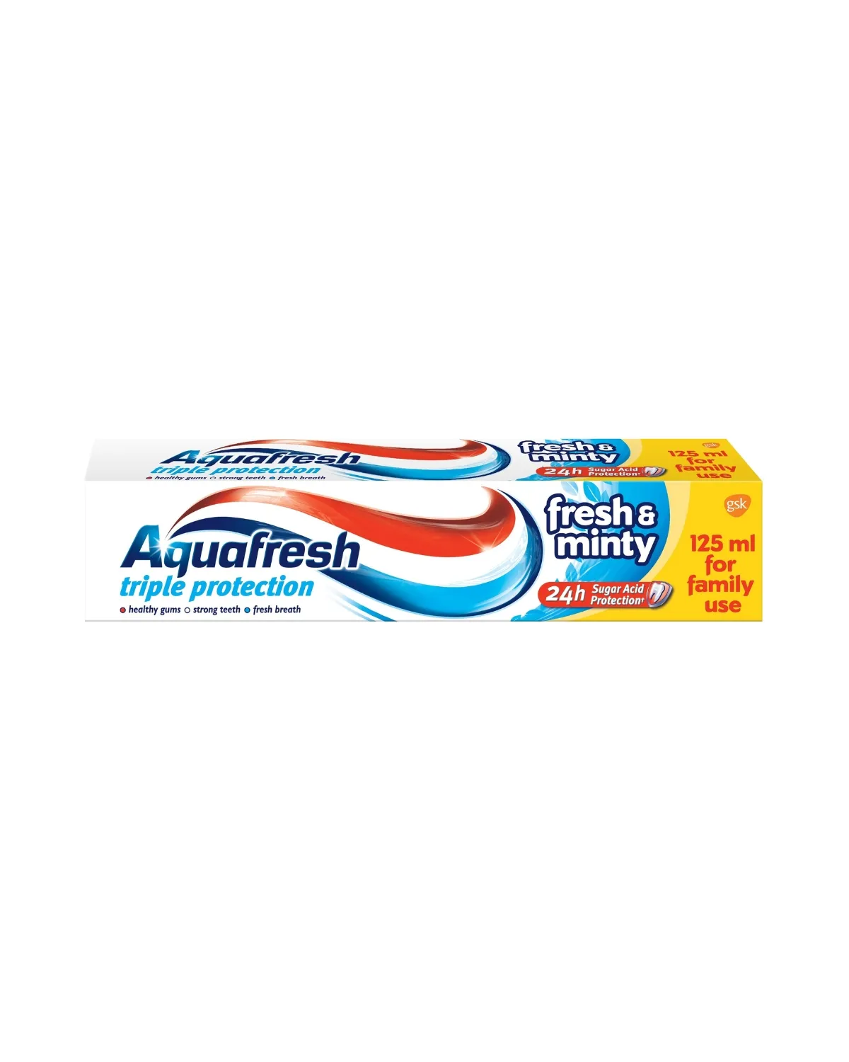 AQUAFRESH TRIPLE PROTECTION FRESH AND MINTY PASTA ZA ZUBE 125 ML 