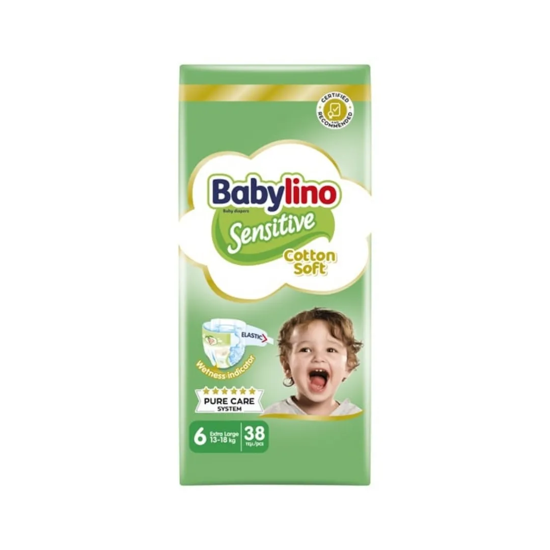 BABYLINO SENSITIVE 6 EXTRA LARGE16+KG/40 EC.