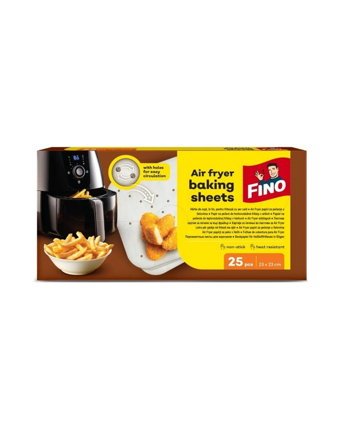 FINO PAPIR ZA PEČENJE AIR FRYER 25 KOM 