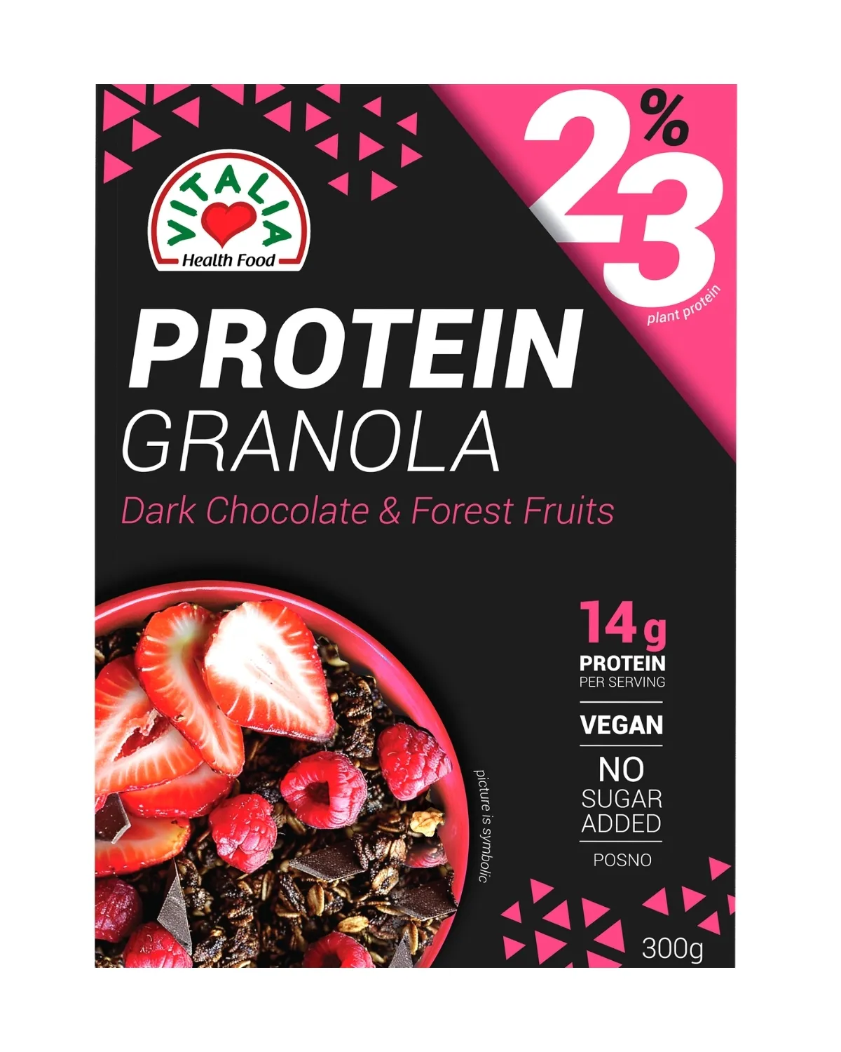 MUSLI GRANOLA PROTEIN SA CRNOM ?OKOLADOM 