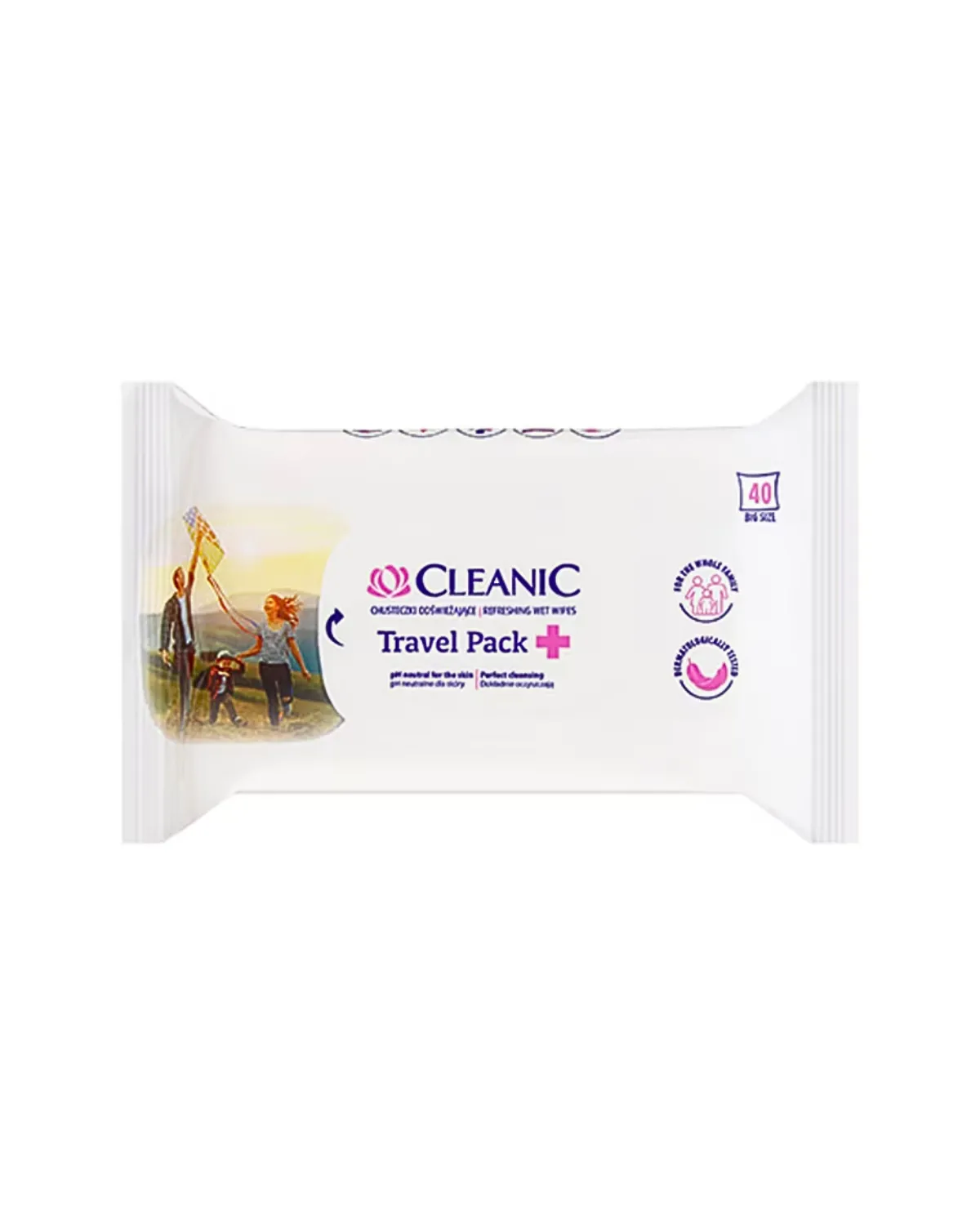 CLEANIC TRAVEL PACK ANTIBAKTERIJSKE VLAŽNE MARAMICE 40/1 