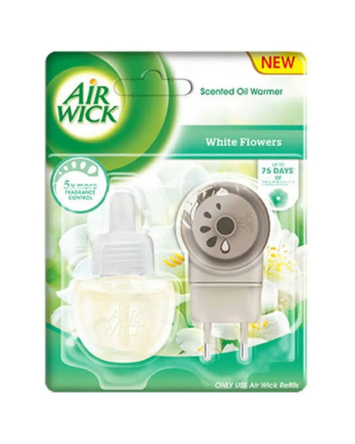 AIRWICK AIR FRESHNER APARAT + REFILL 19ML IVORY FRESIA BLOOM-WHITE FLOWERS 