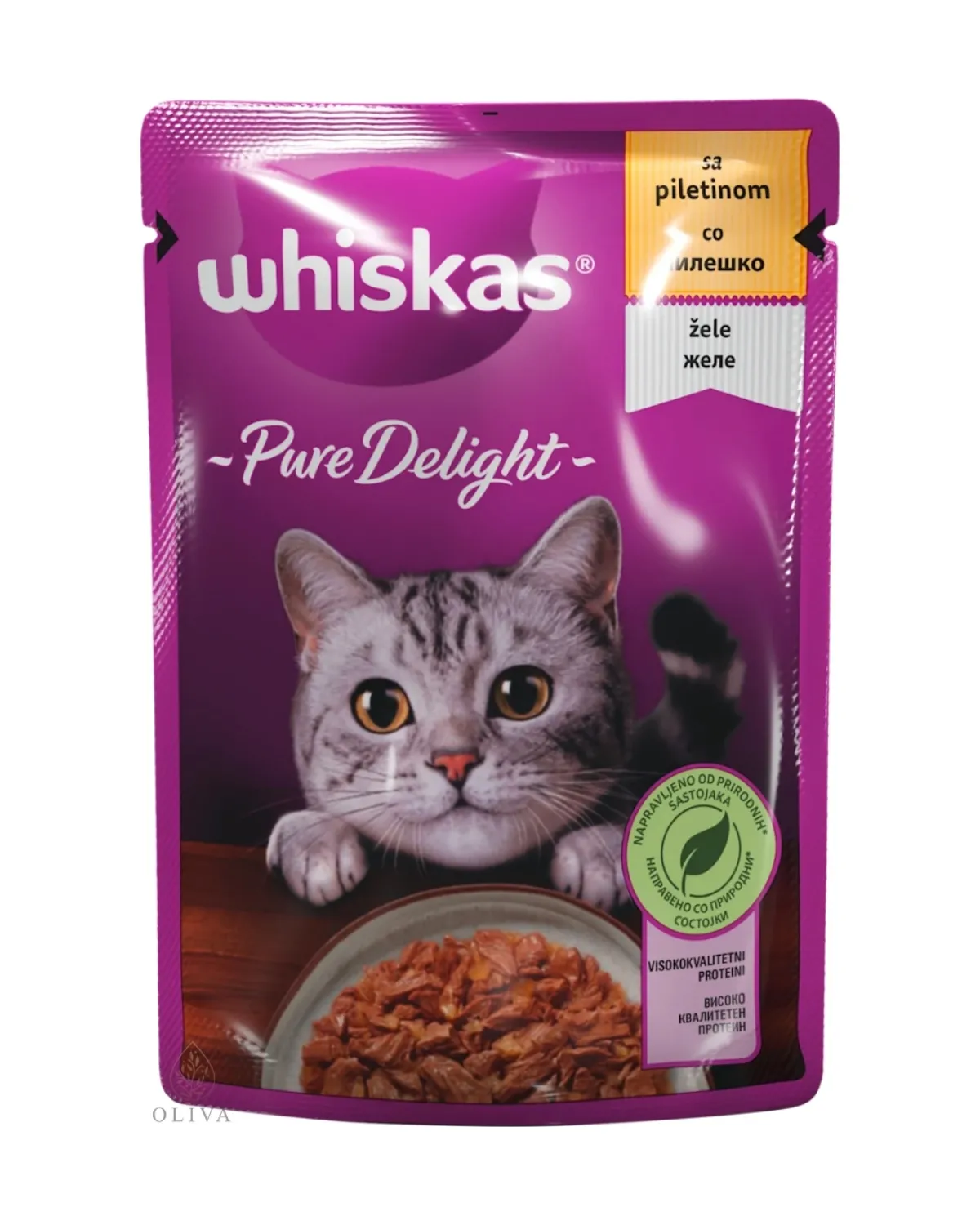 WHISKAS VLAŽNA HRANA ZA MAČKE , PILETINA 