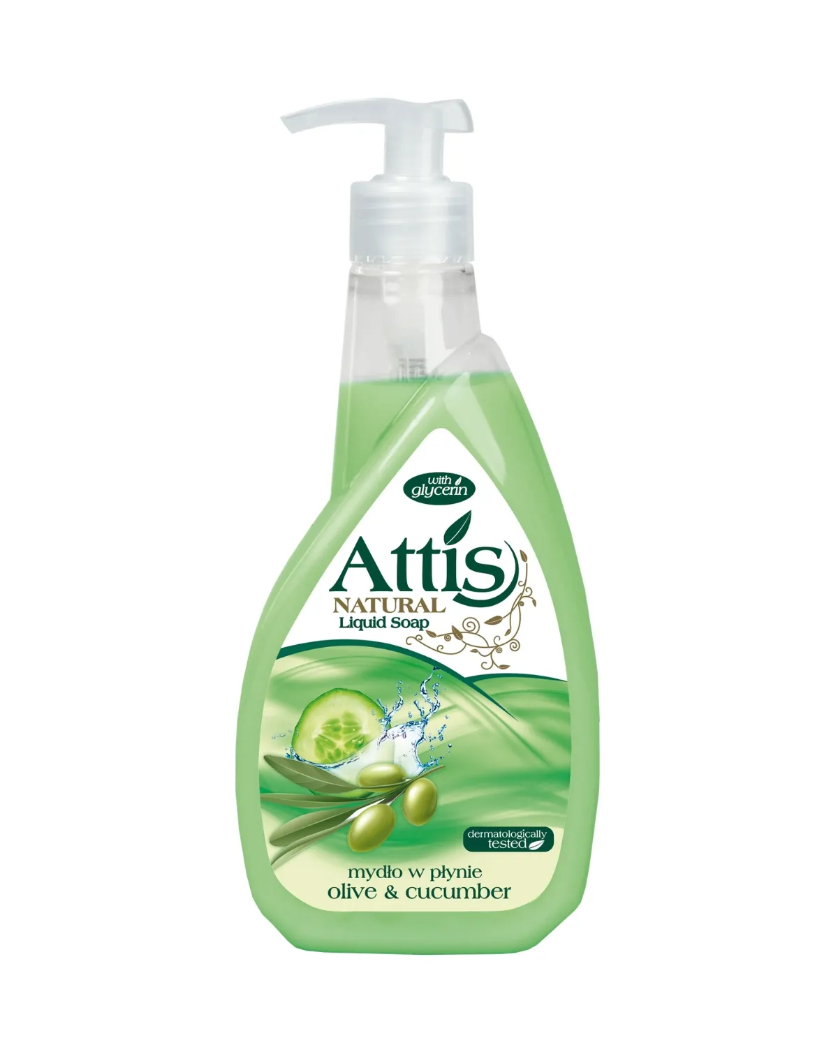 ATTIS NATURAL LIQUID SOAP OLIVE & CUCUMBER 400ML 