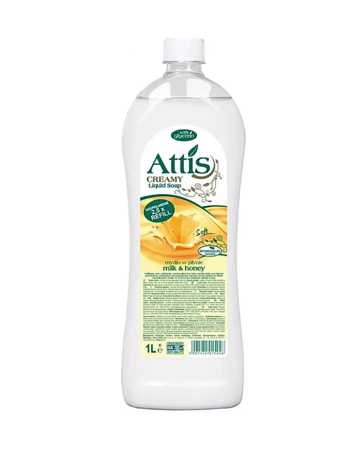 ATTIS TEČNI SAPUN MILK & HONEY 1L 