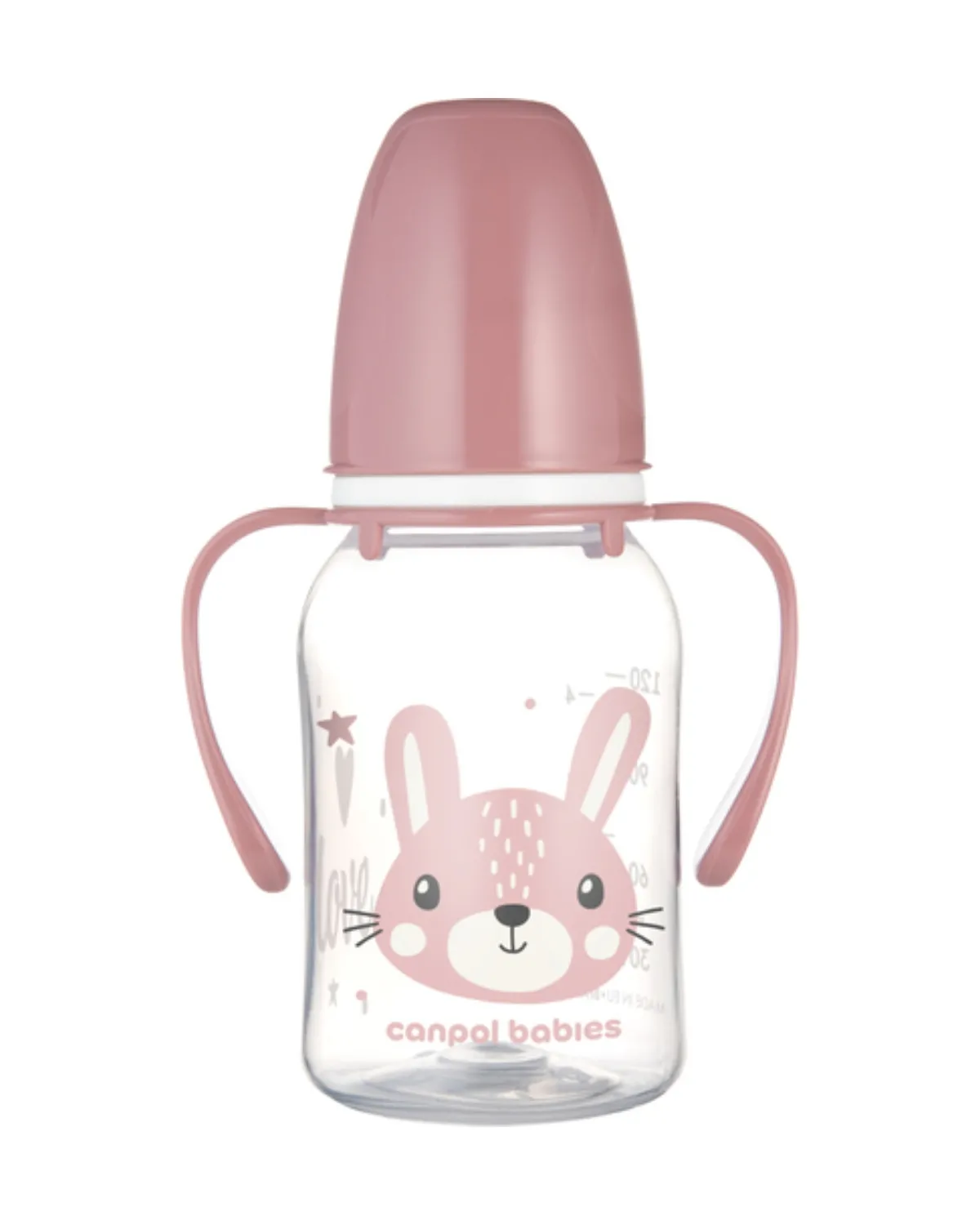 CANPOL BABIES FLAŠICA SA DRŠKOM 120ML PINK 