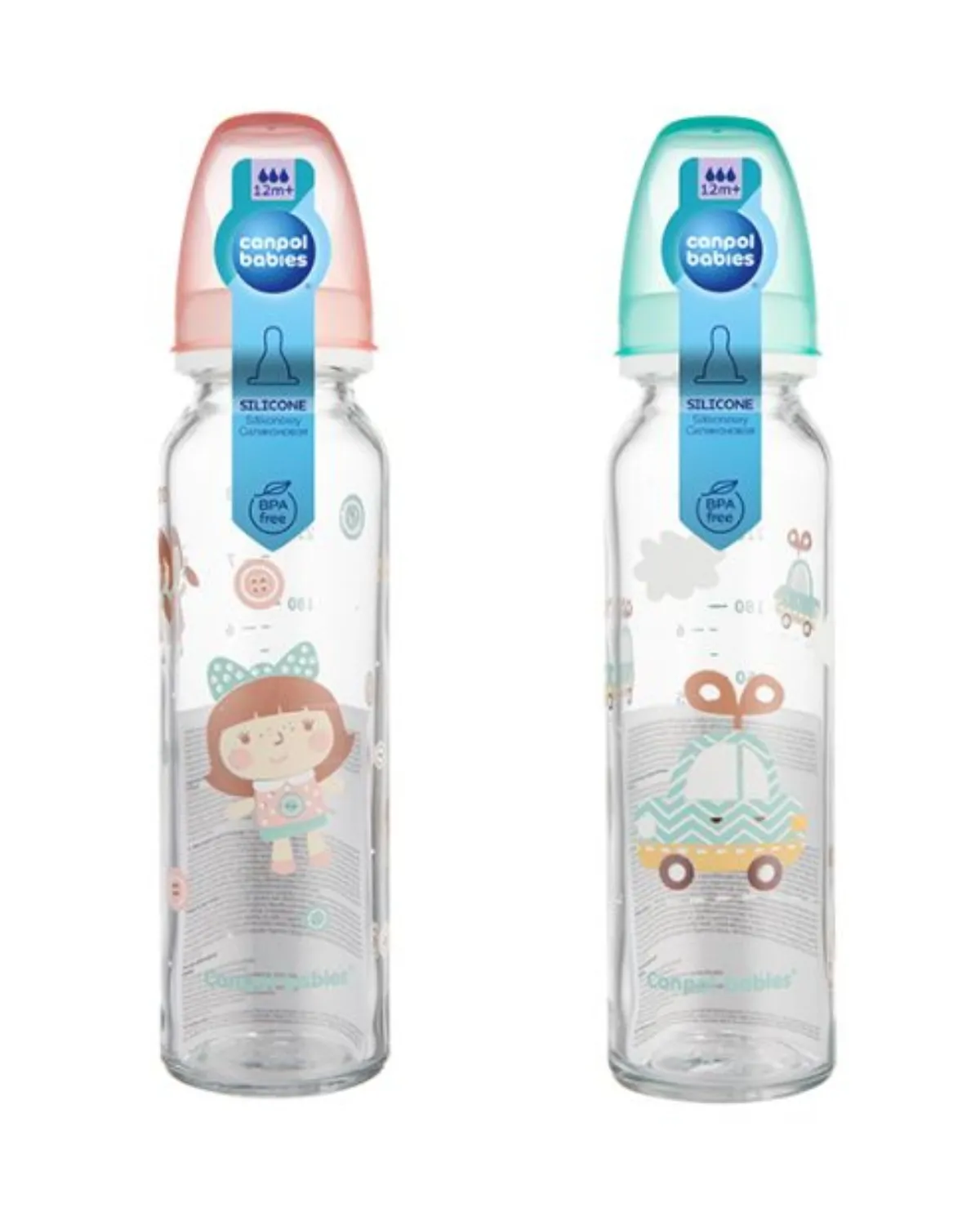 CANPOL BABIES FLAŠICA STAKLENA 240ML 12+ 