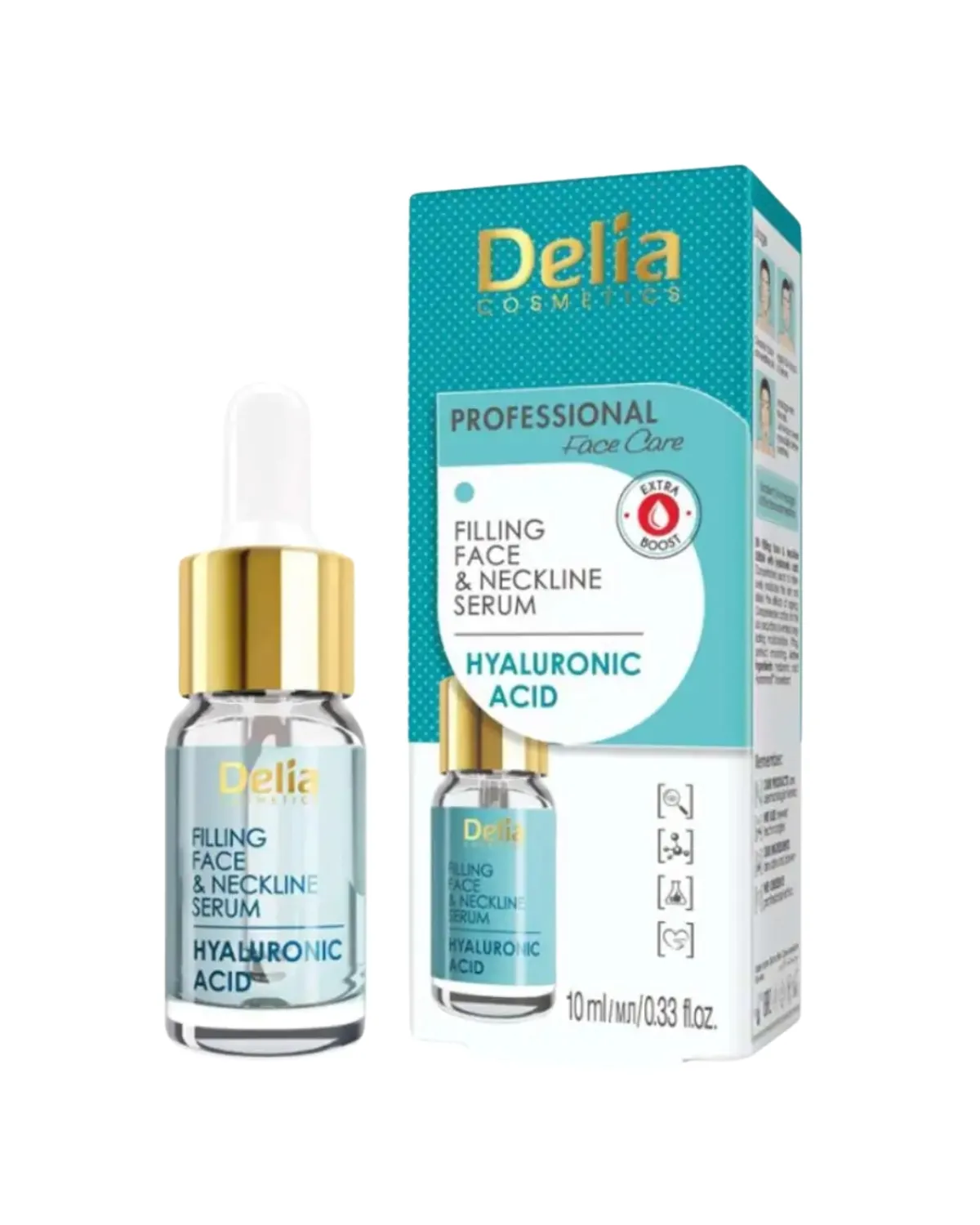 DELIA SERUM ZA LICE I VRAT HYALURON SERUM 10ML
