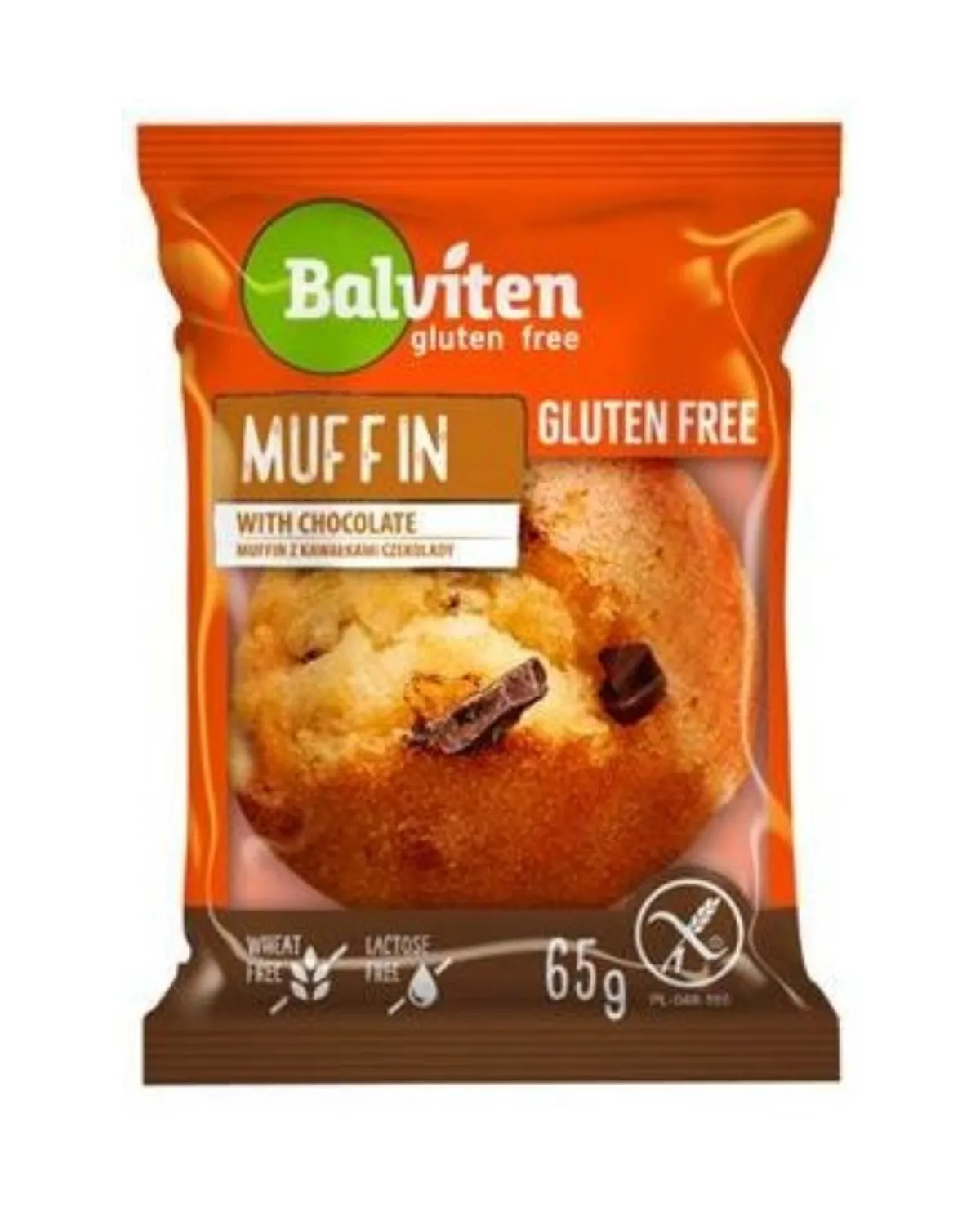 GLUTEN FREE MUFFIN SA BIJELOM ČOKOLADOM 65G 