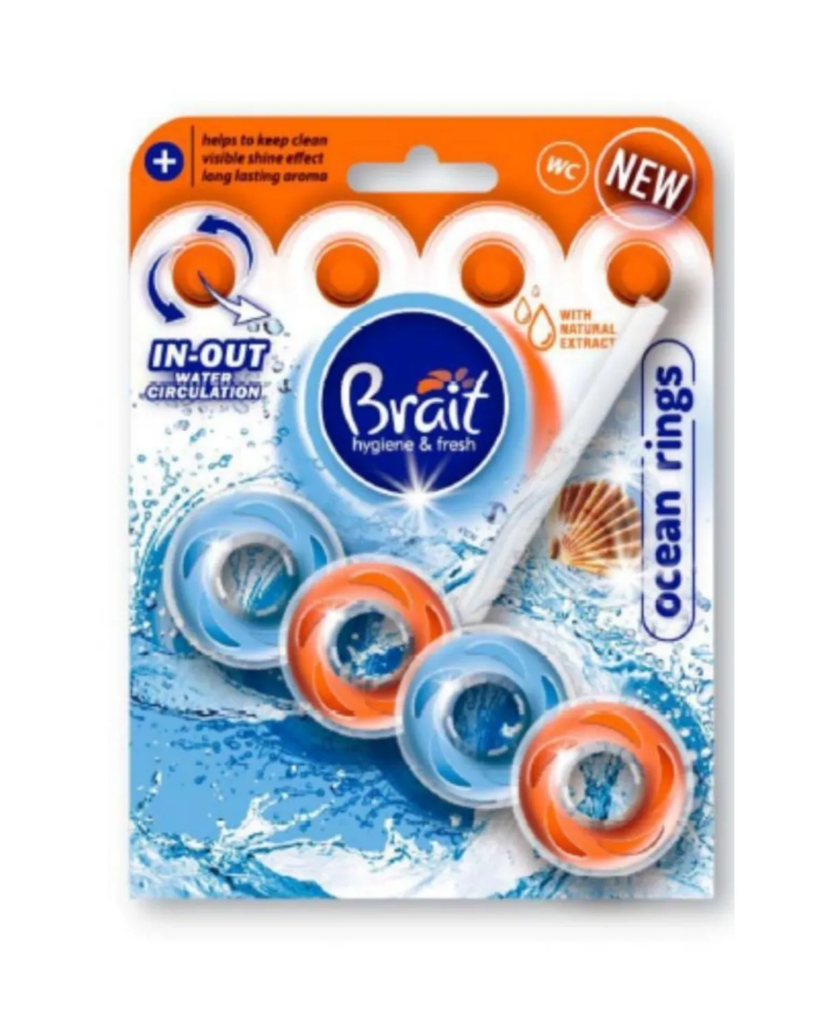 BRAIT TOILET BLOCK OCEAN RINGS 40GR - OSVJEZIVA? ZA WC SOLJU 