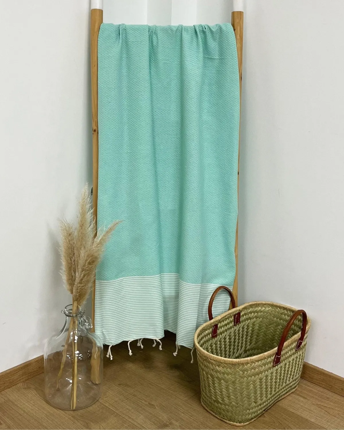 LA PLAGE PEŠKIR ZA PLAŽU MIKANDA AQUA 100X200