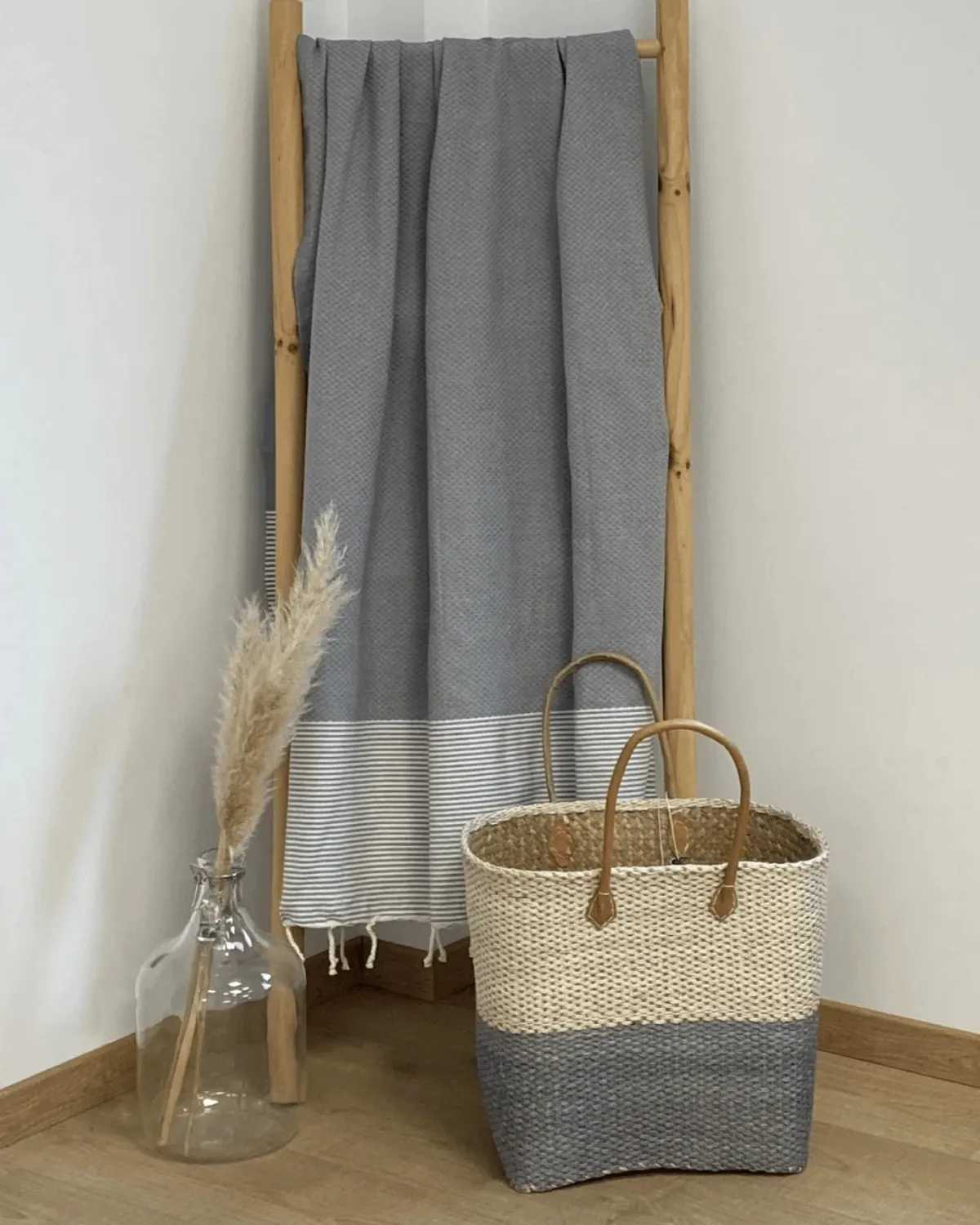 LA PLAGE PEŠKIR ZA PLAŽU MIKANDA GRIS 100X200