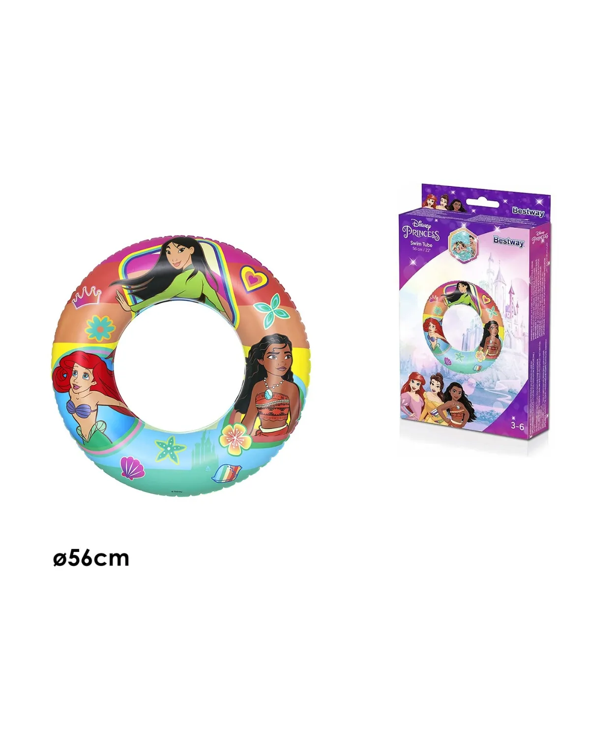 GENERAL TRADE ŠLAUH ZA PLIVANJE DISNEY PRINCESs 56 CM 