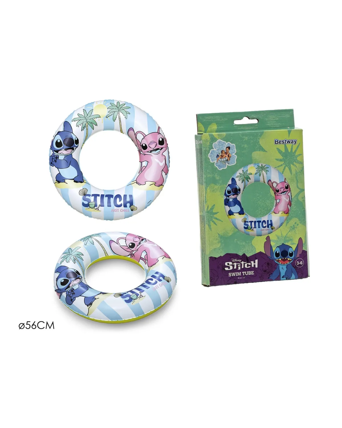 GENERAL TRADE ŠLAUH ZA PLIVANJE DISNEY STITCH 56 CM 