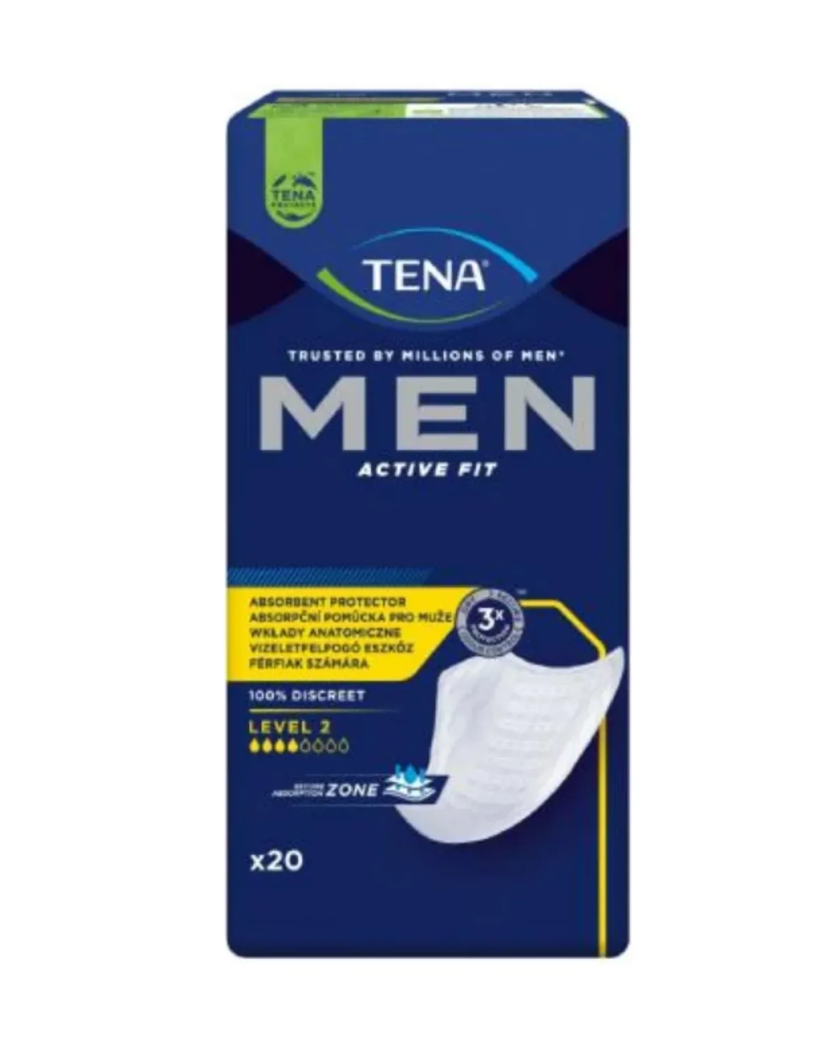 TENA MEN ACTIVE FIT L2 EAST 6*20P 