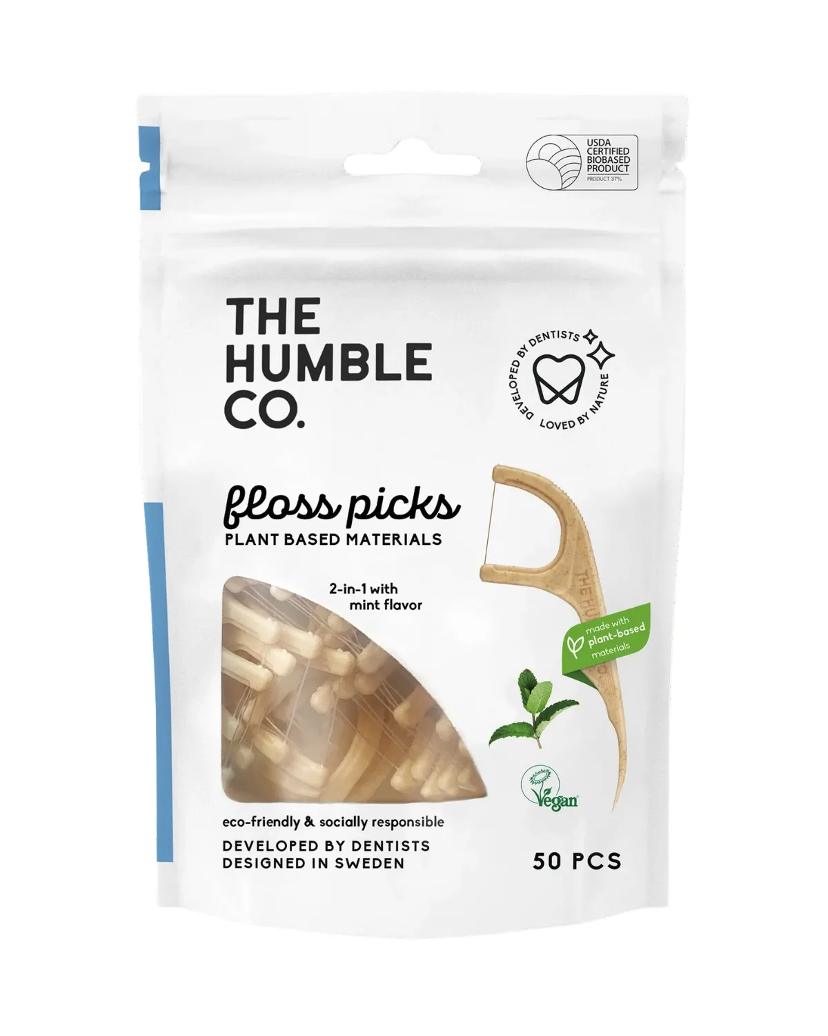HUMBLE FLOSS KONAC ČAČKALICE 50KOM SINGLE- MINT FP8007 