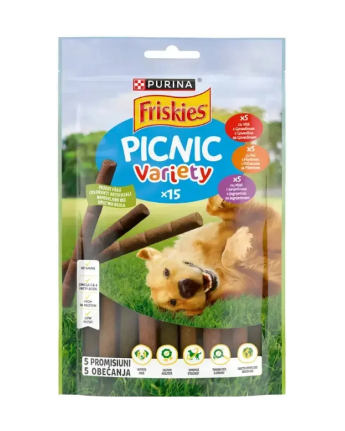 FRISKIES PICNIC VARIETY 126G(GOVEDINA+PILETINA+JAGNJETINA) 