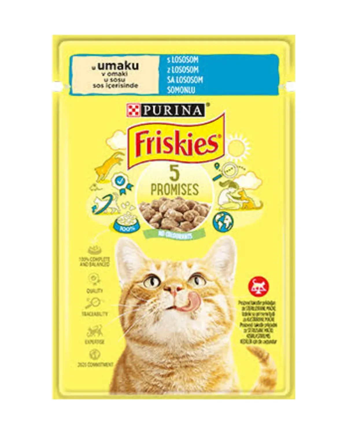 FRISKIES ZA MAČKE U UMAKU SA LOSOSOM 26X85G 