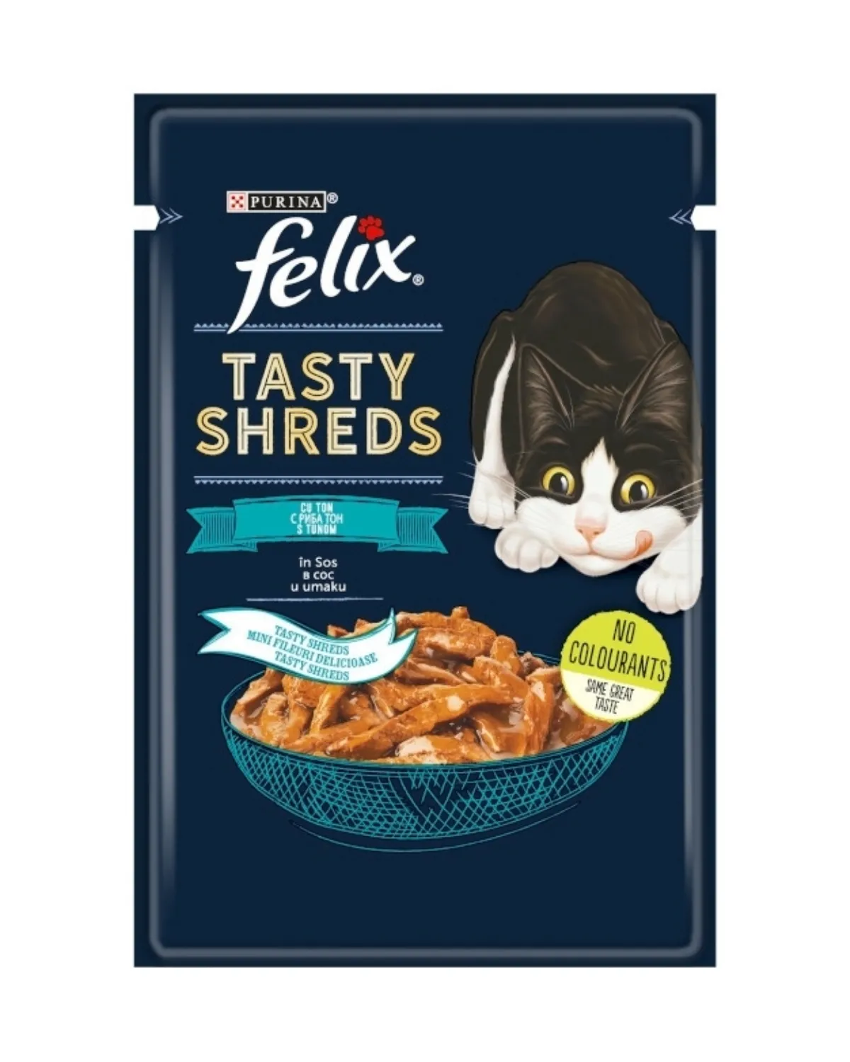 FELIX TASTY SHREDS TUNA 26X80 GR 
