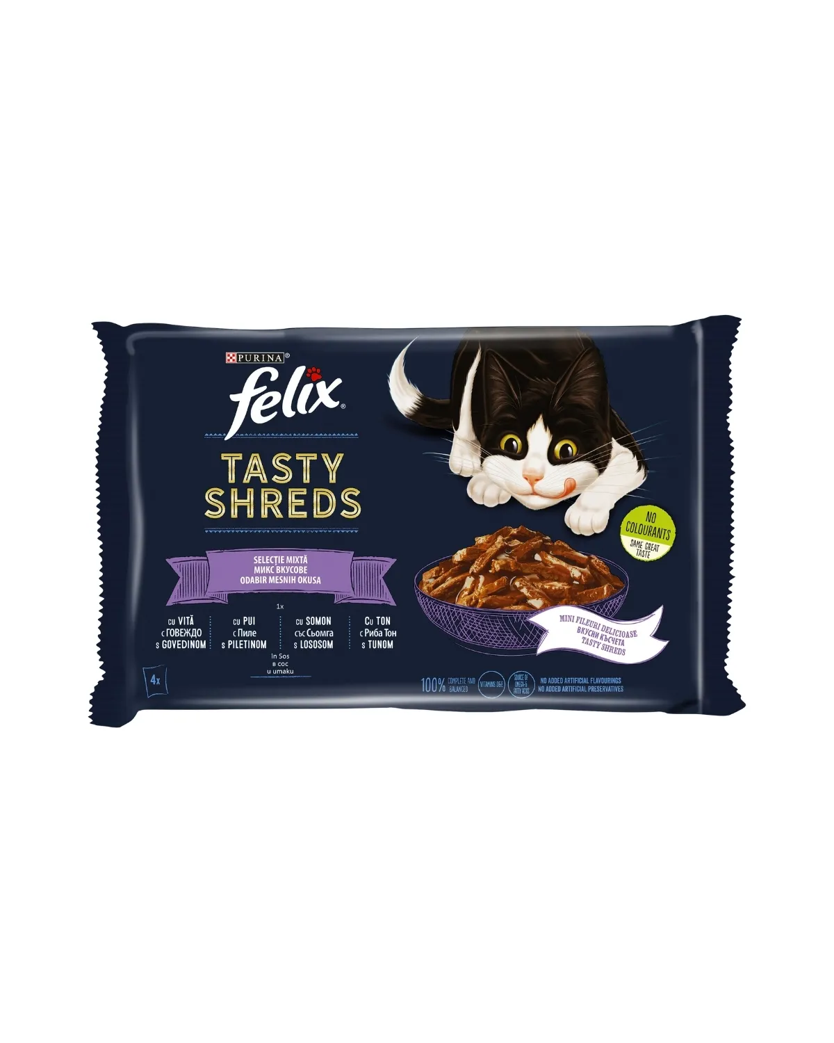 FELIX TASTY SHREDS GIGM12(4X80GR) 