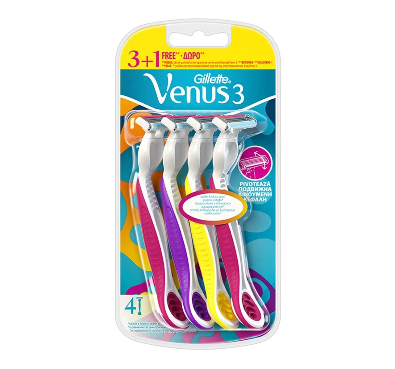 GILLETTE SIMPLY VENUS 3 PLUS 3+1