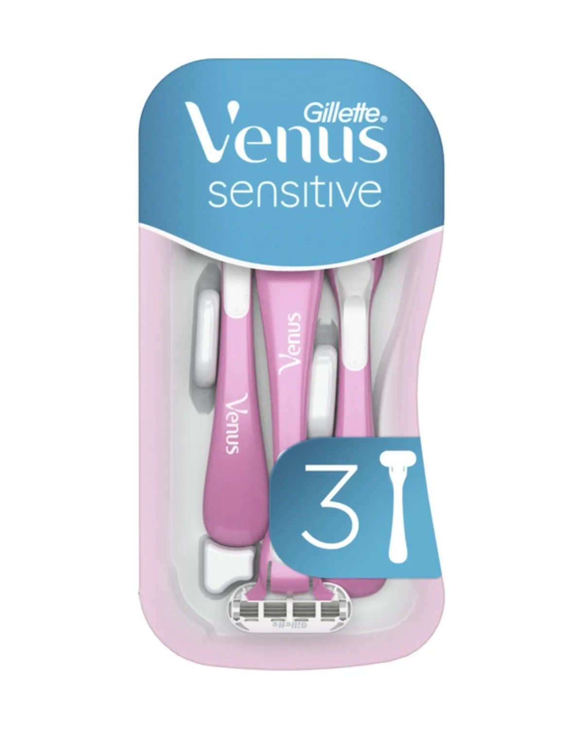 GILLETTE BRIJAC SIMPLY VENUS TREASURE SENSITIVE 3'S BLUE