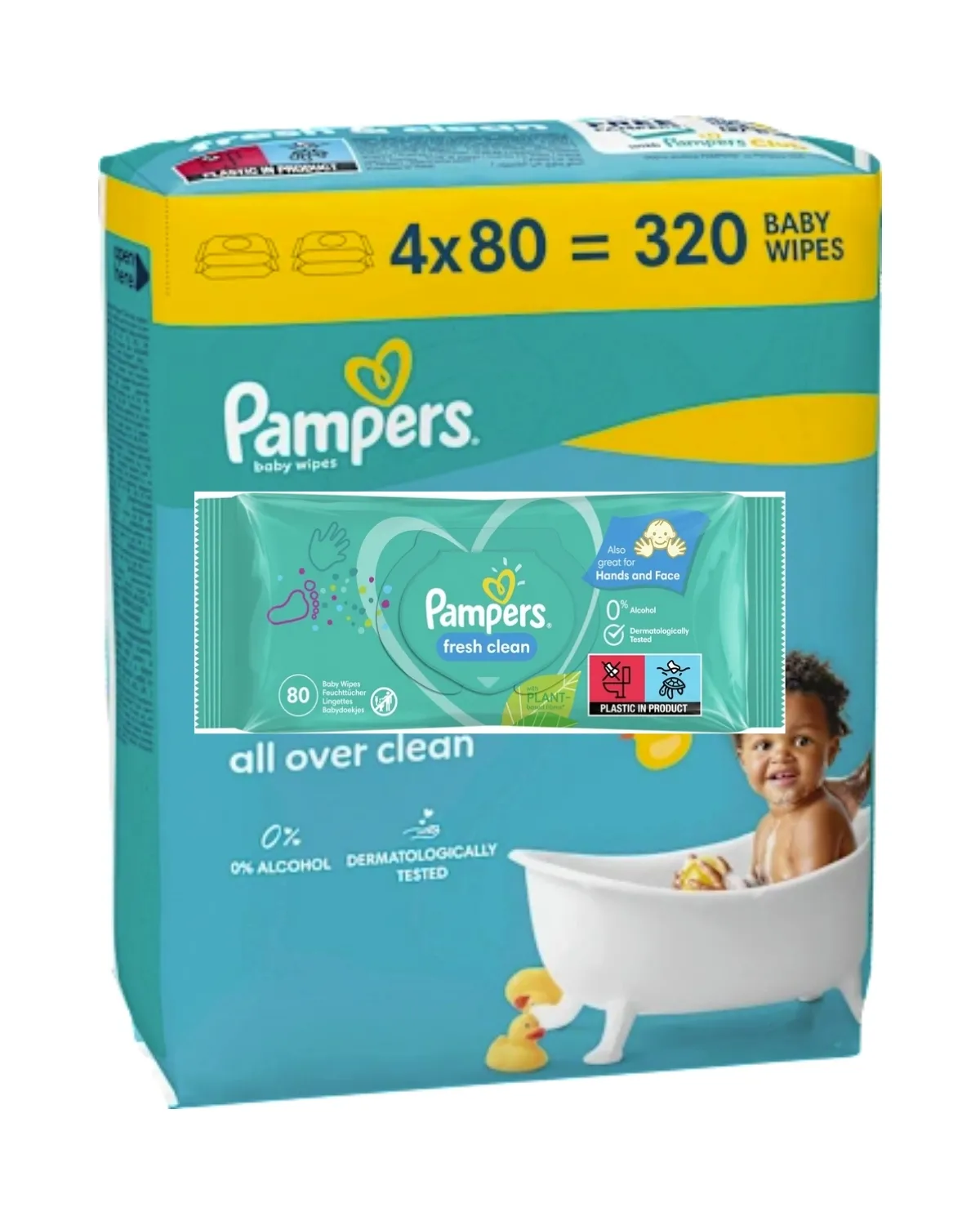 PAMPERS MARAMICE FRESH 4X80 KOM 