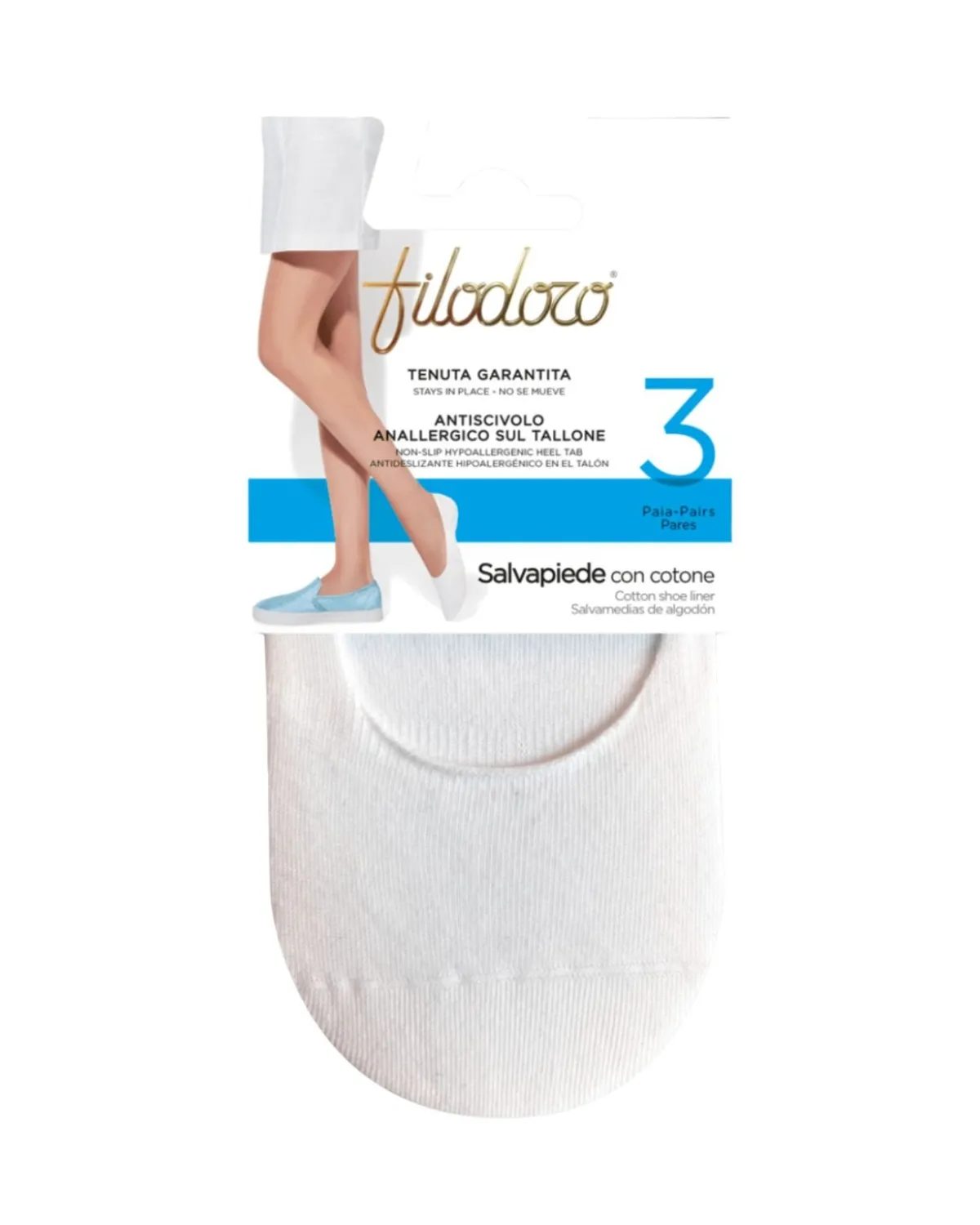 FILODORO NAZUVICE SALVAPIEDE COTONE G114841FN 3 PARA