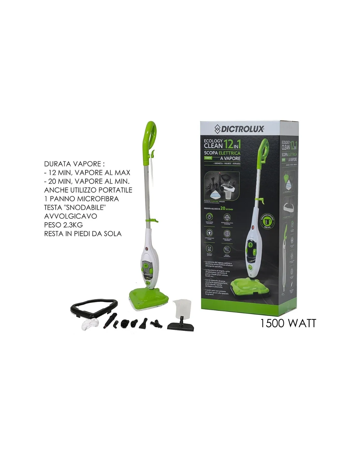 GENERAL TRADE PAROČISTAČ 12U1 1500W 