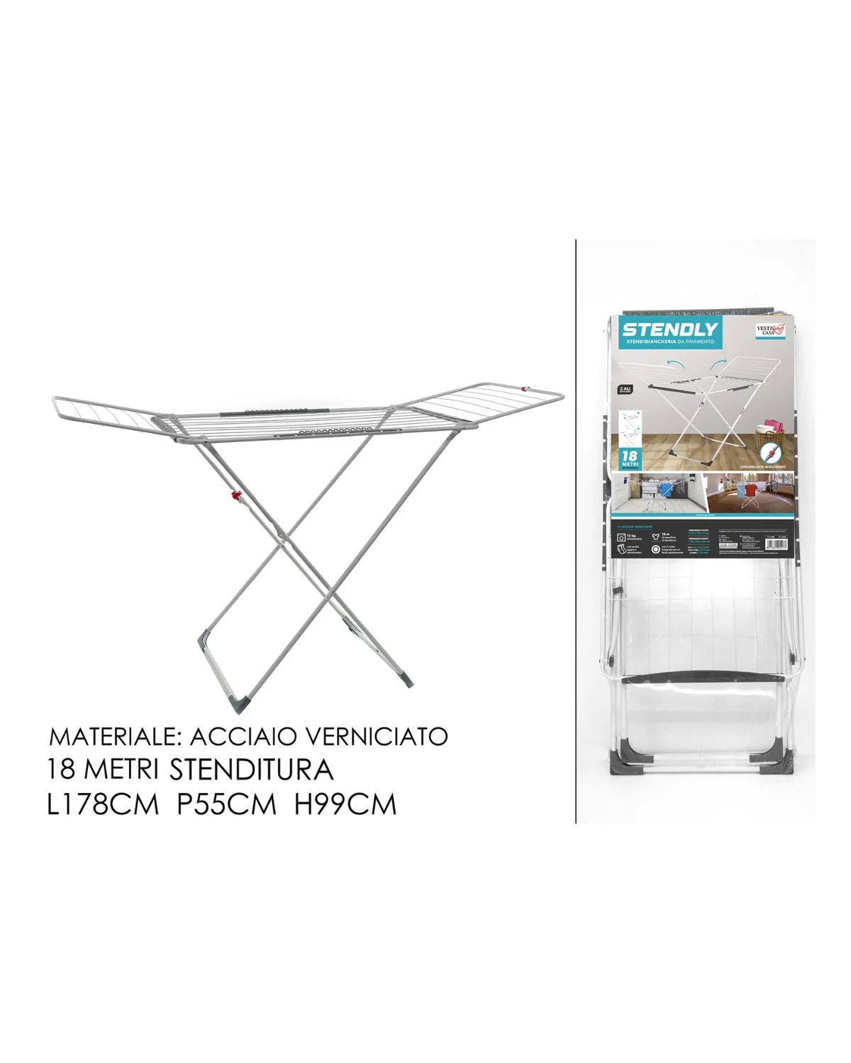 STENDLY SUŠILICA ZA VEŠ 18M 178X55X99CM 