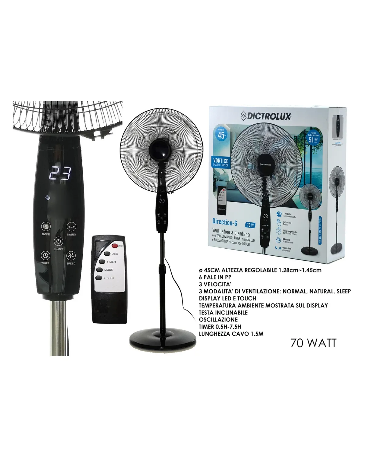 GENERAL TRADE VENTILATOR 70W 