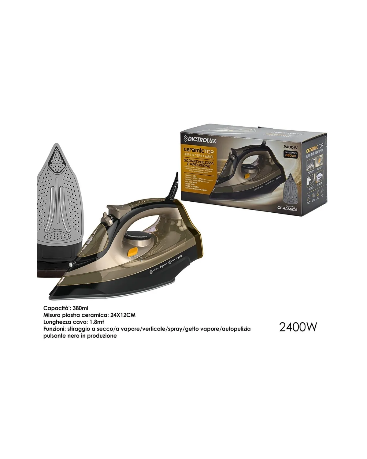 GENERAL TRADE PEGLA SA KERAMIČKOM PLOČOM 2400W 