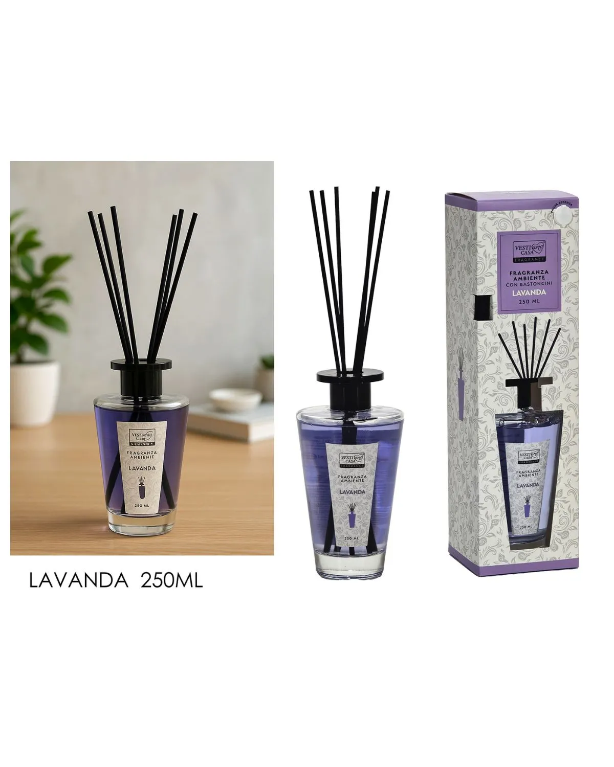 GENERAL TRADE OSVJEŽIVAČ MIRISNI ŠTAPIĆI LAVANDA 250ML 
