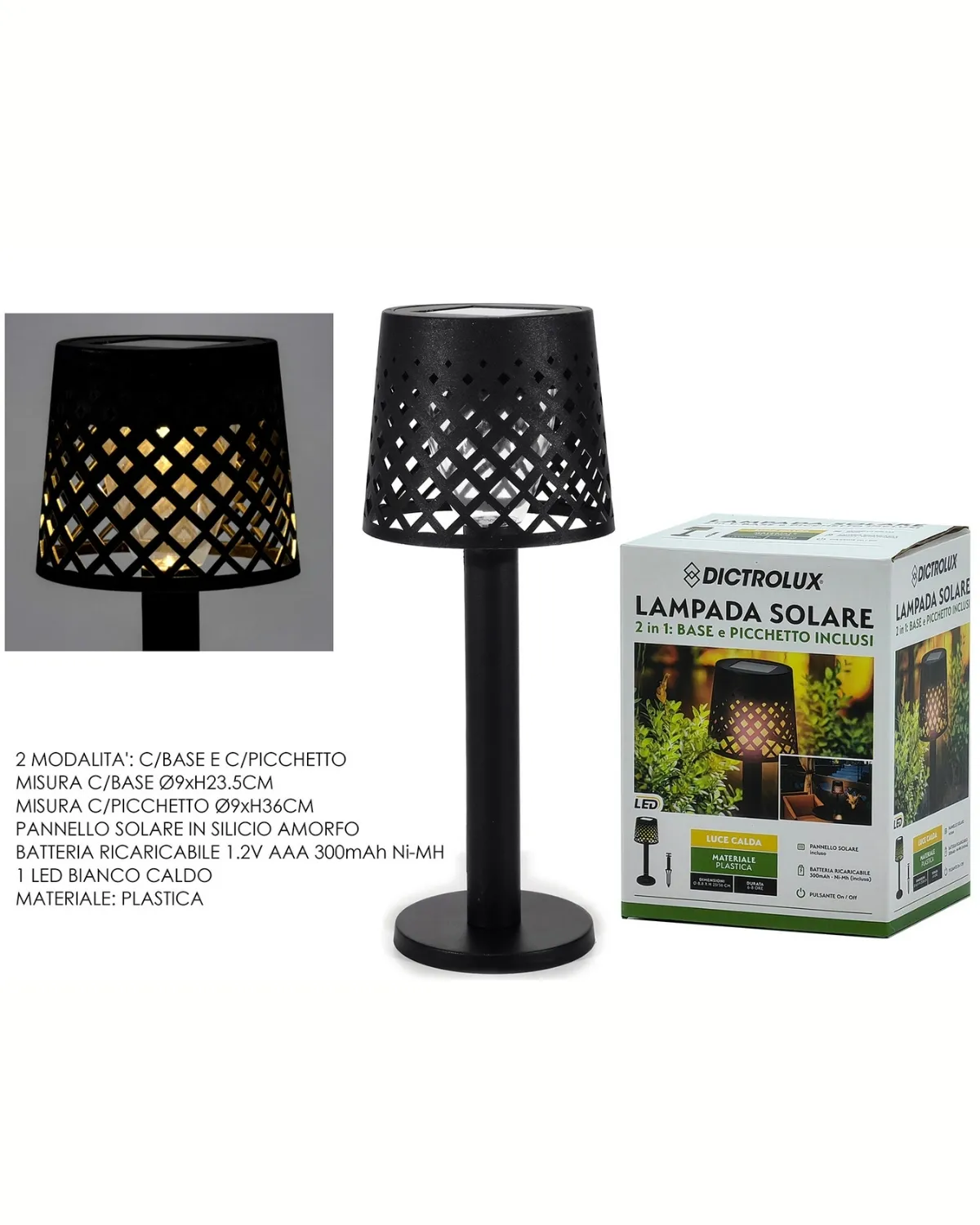 GENERAL TRADE SOLARNA LAMPA 2U1 