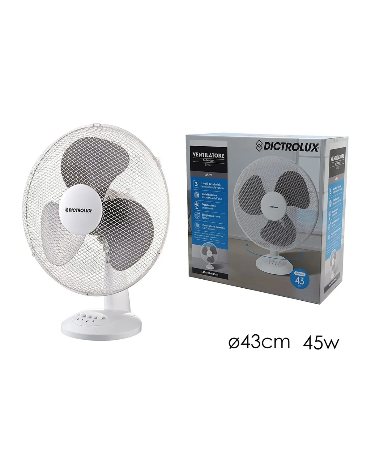 GENERAL TRADE VENTILATOR 43CM 45W 