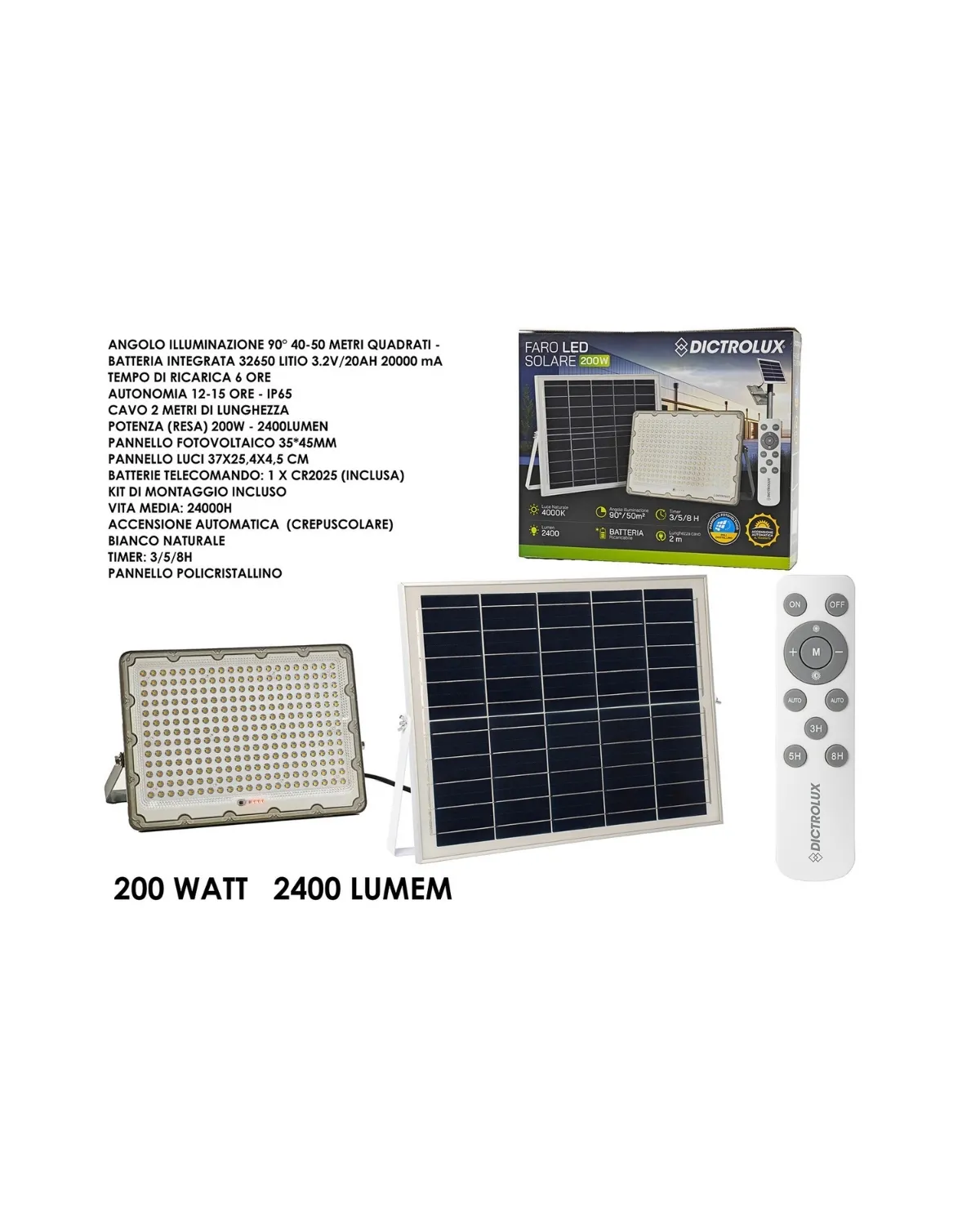 GENERAL TRADE SOLARNA LED LAMPA 20W 