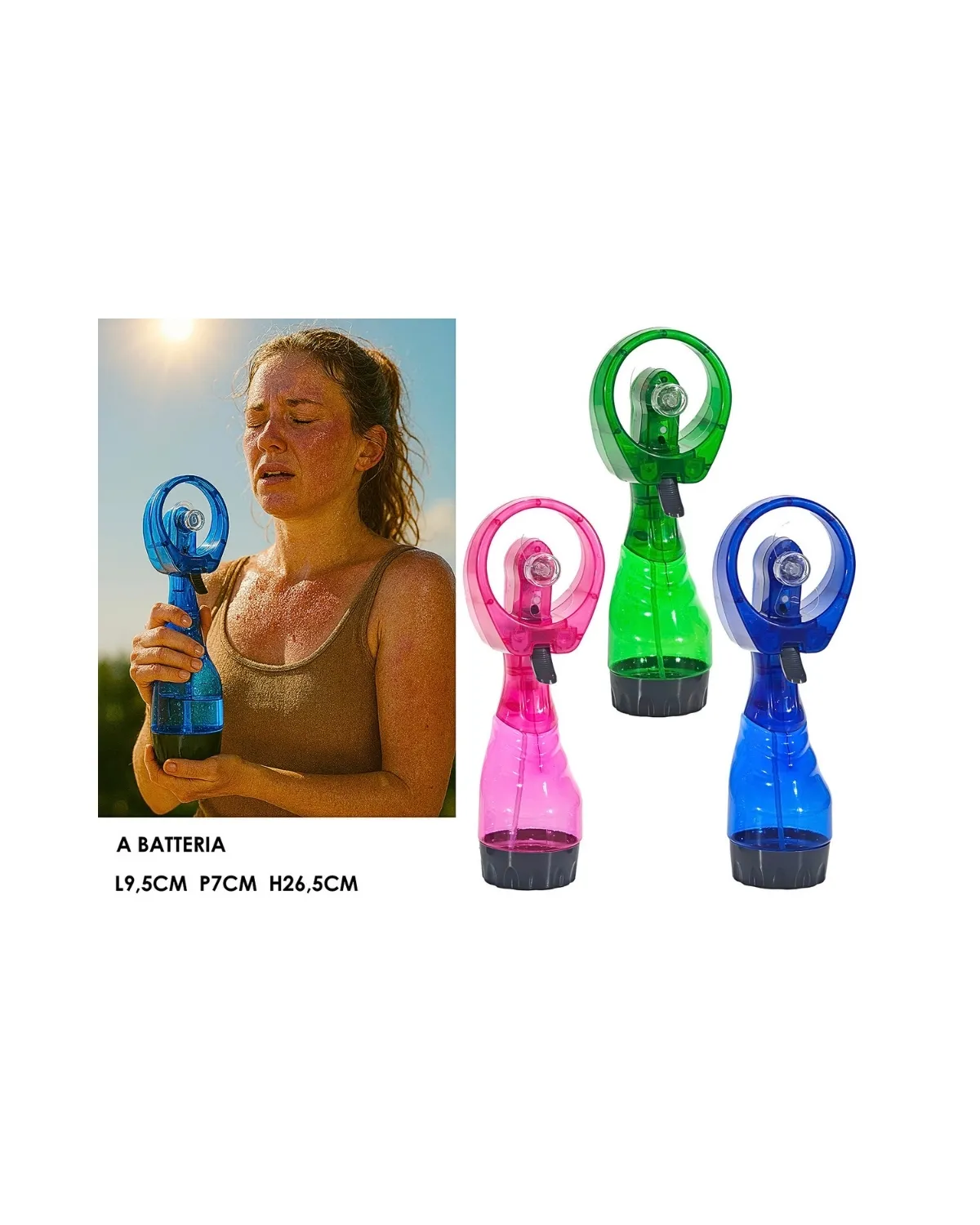 GENERAL TRADE RUČNI MINI VENTILATOR SA SPREJOM 