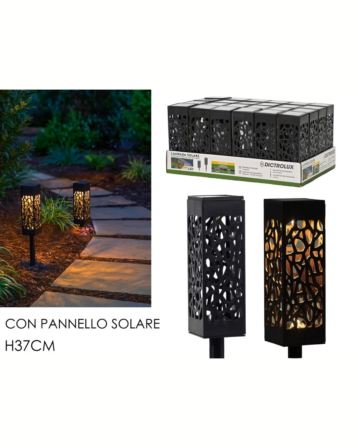 GENERAL TRADE SOLARNA LAMPA CRNA DISPLEY 