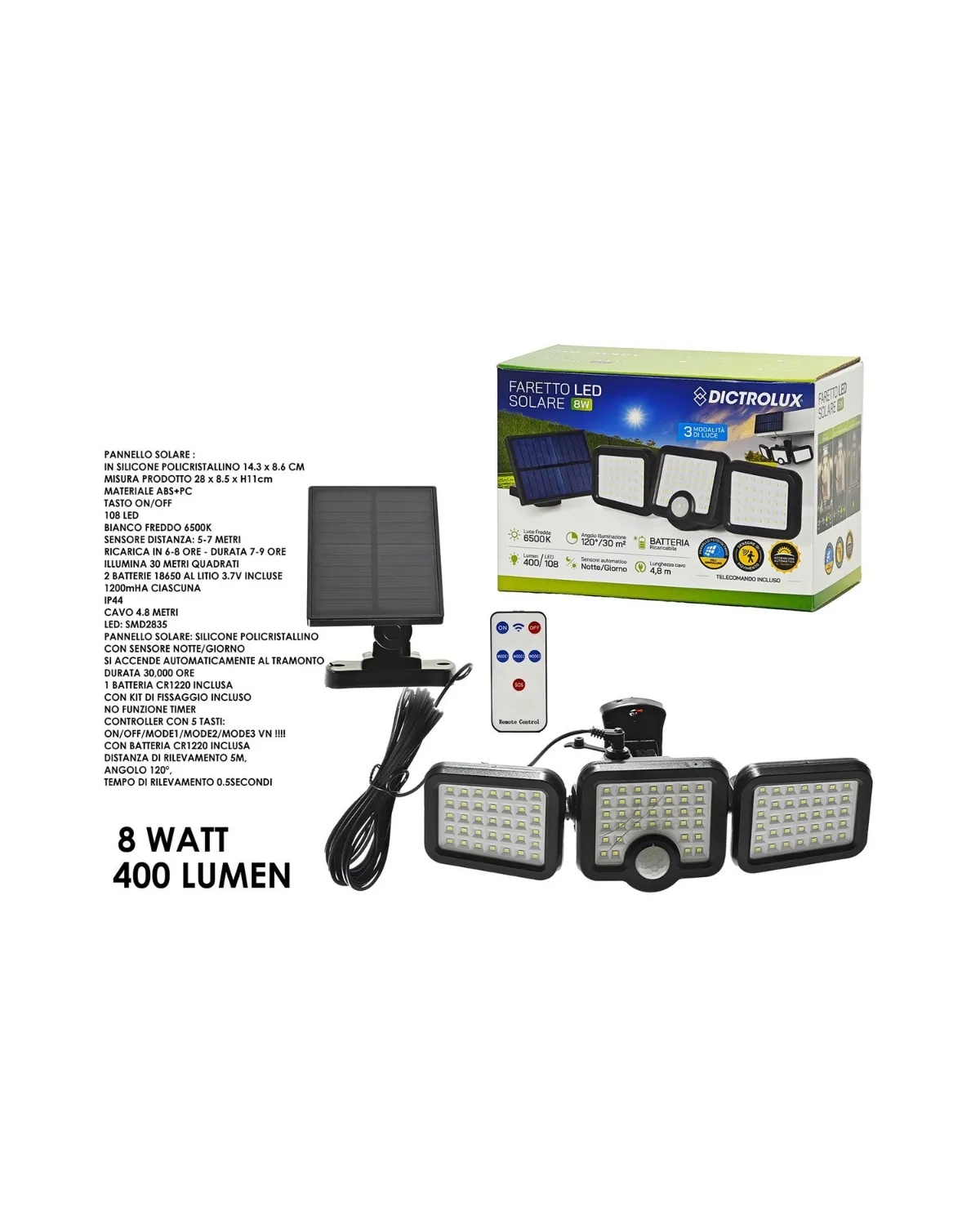 GENERAL TRADE SOLARNA LAMPA SA SENZOROM 