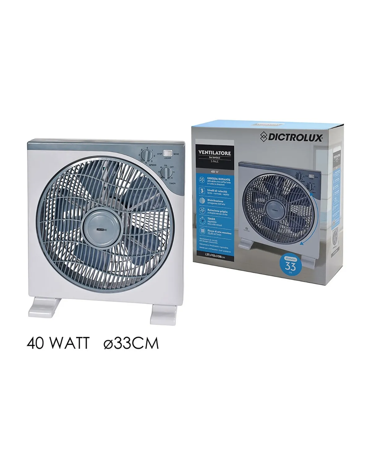 GENERAL TRADE VENTILATOR 33CM 40W 